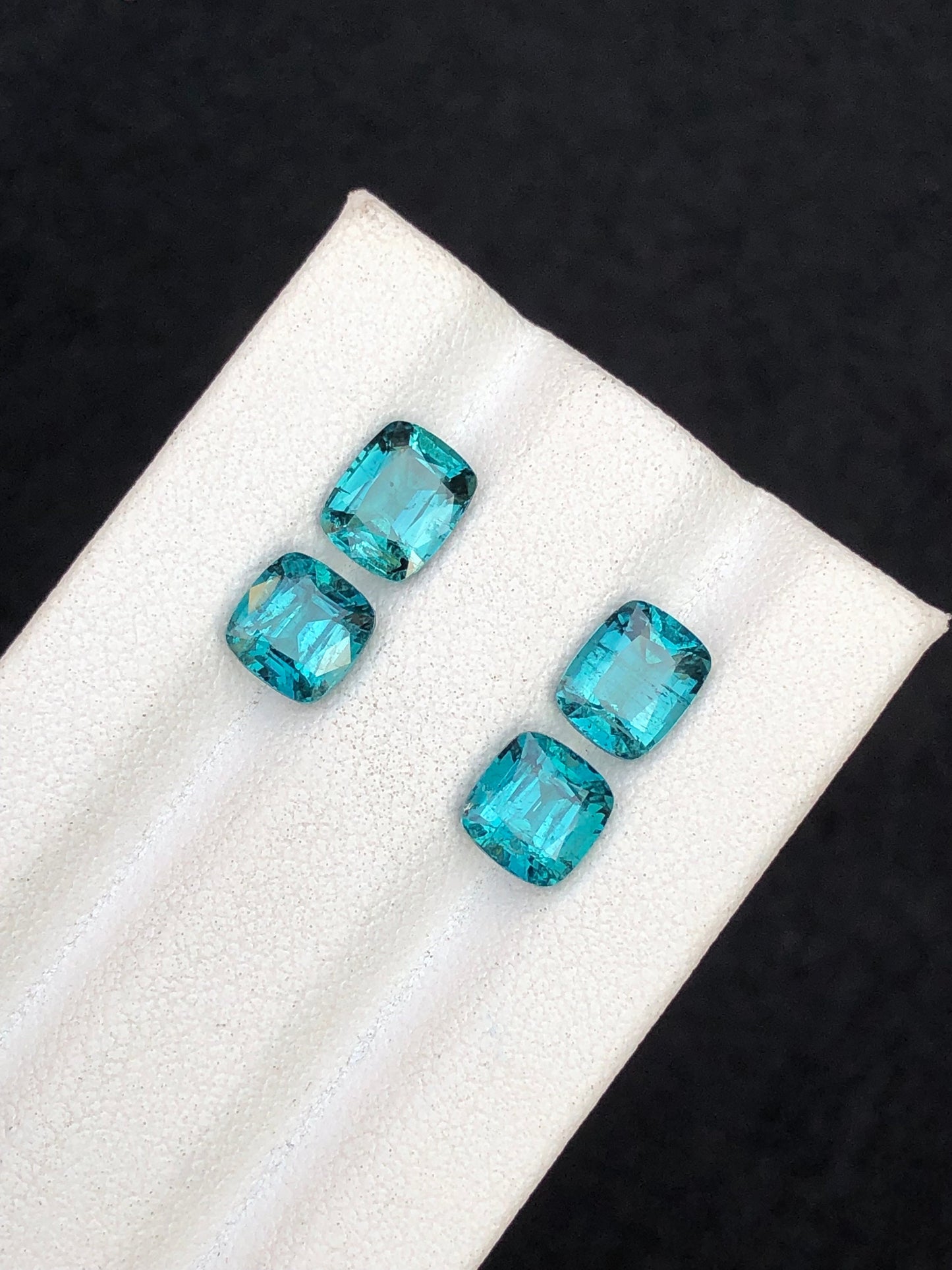 Blue tourmaline pairs 4.15 carats