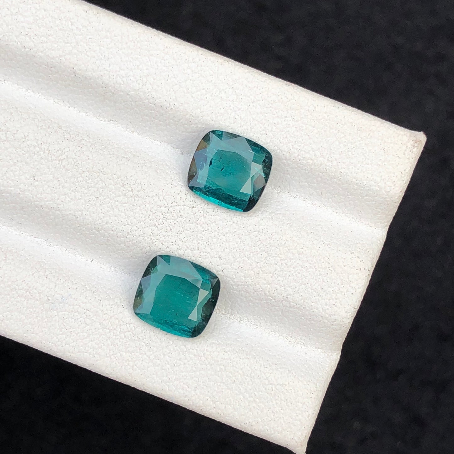 Natural Indicolite tourmaline pair 3 carats