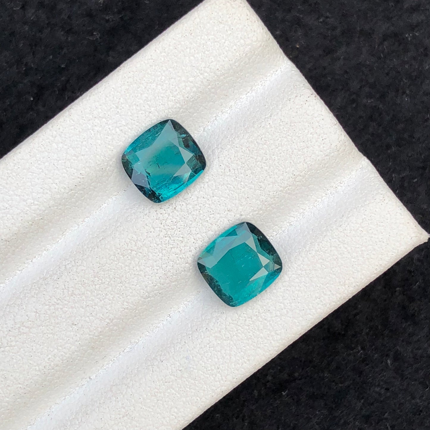 Natural Indicolite tourmaline pair 3 carats