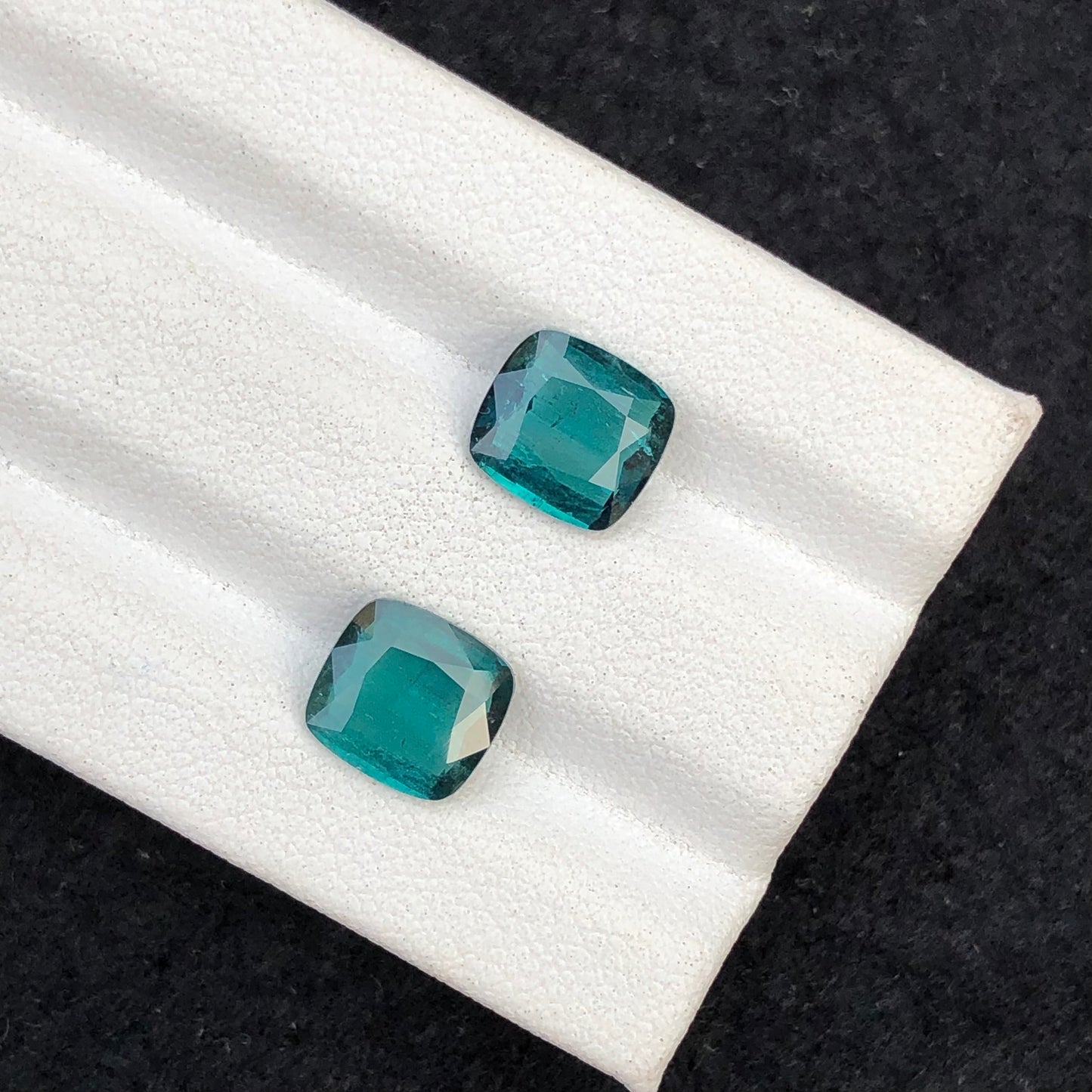 Natural Indicolite tourmaline pair 3 carats