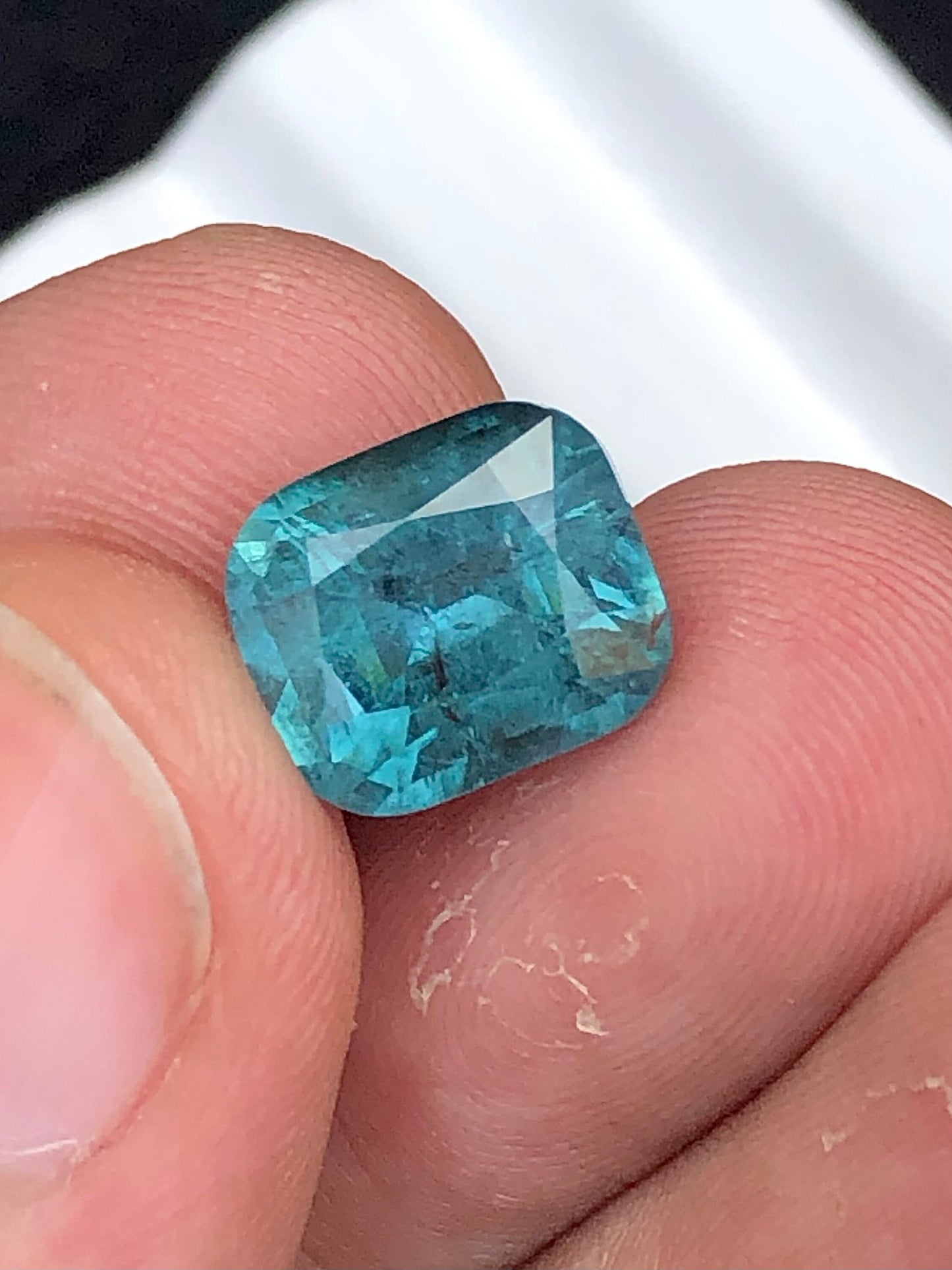 Natural electric blue tourmaline 5.75 carat