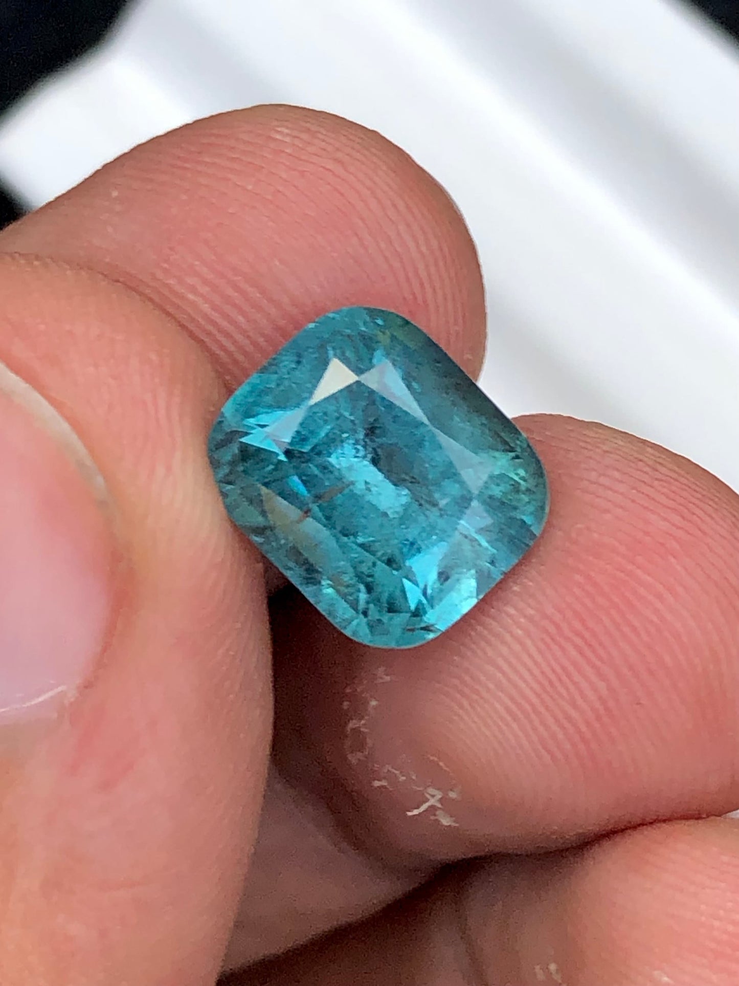 Natural electric blue tourmaline 5.75 carat