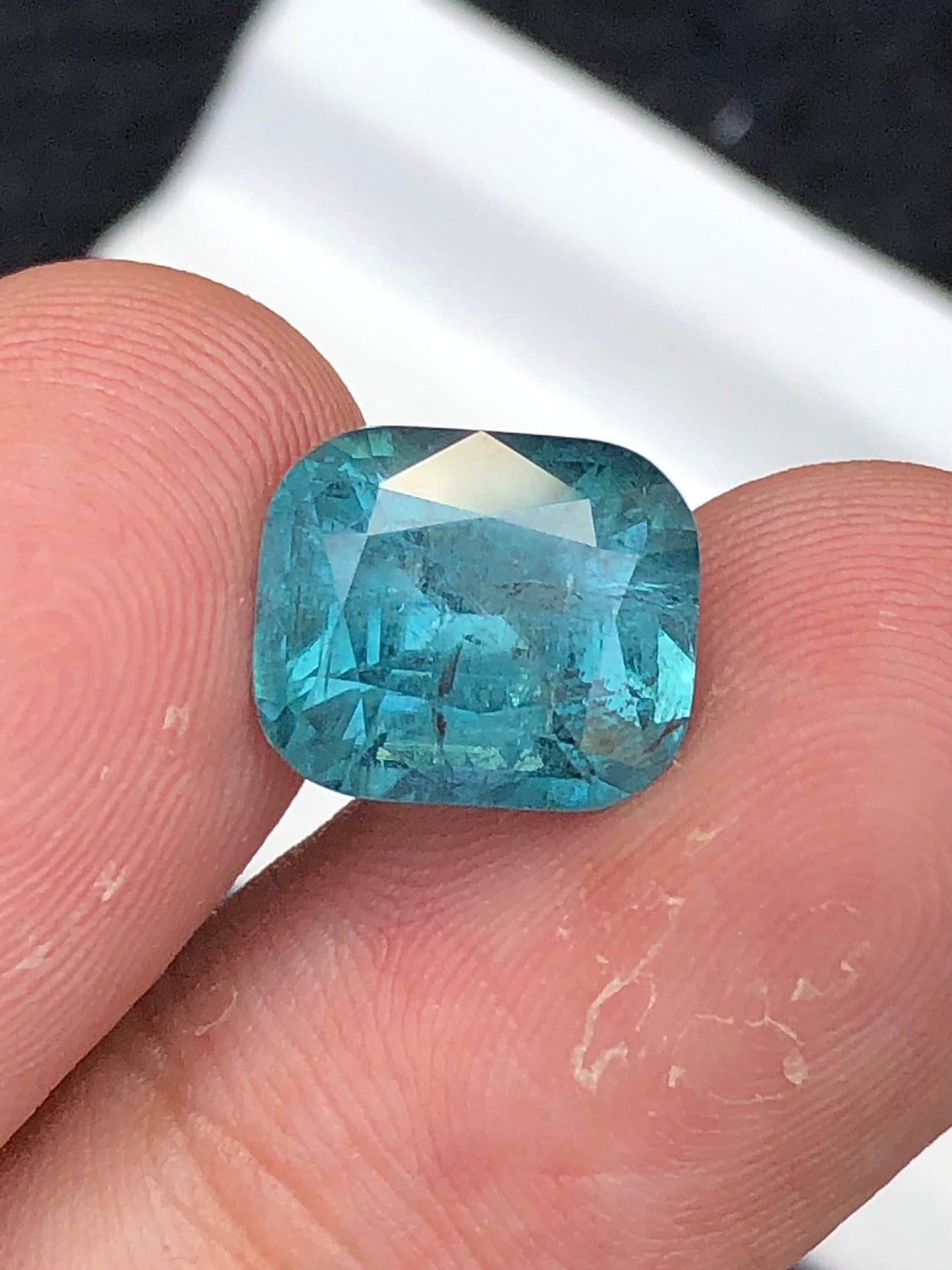 Natural electric blue tourmaline 5.75 carat