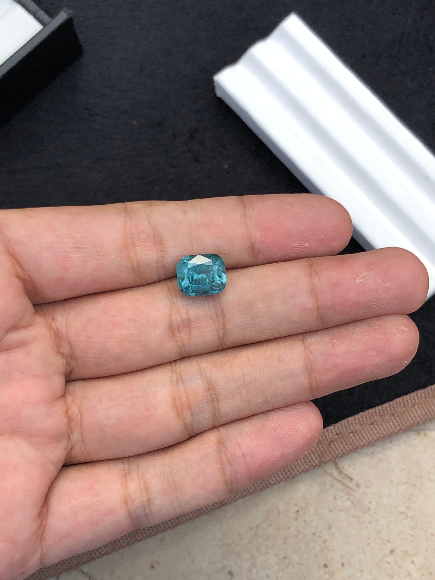 Natural electric blue tourmaline 5.75 carat