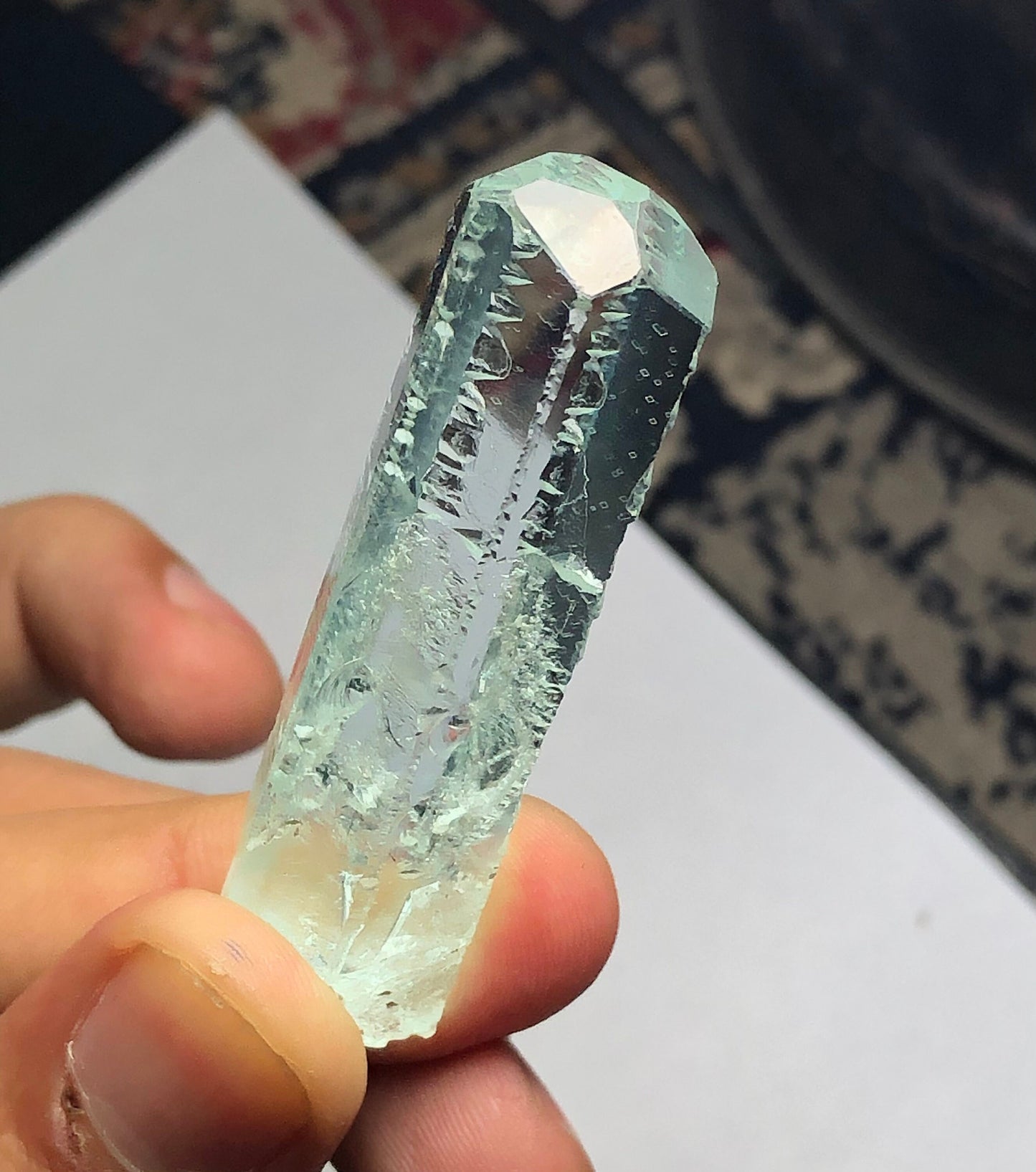 Natural facet grade Aquamarine crystal 103 carat