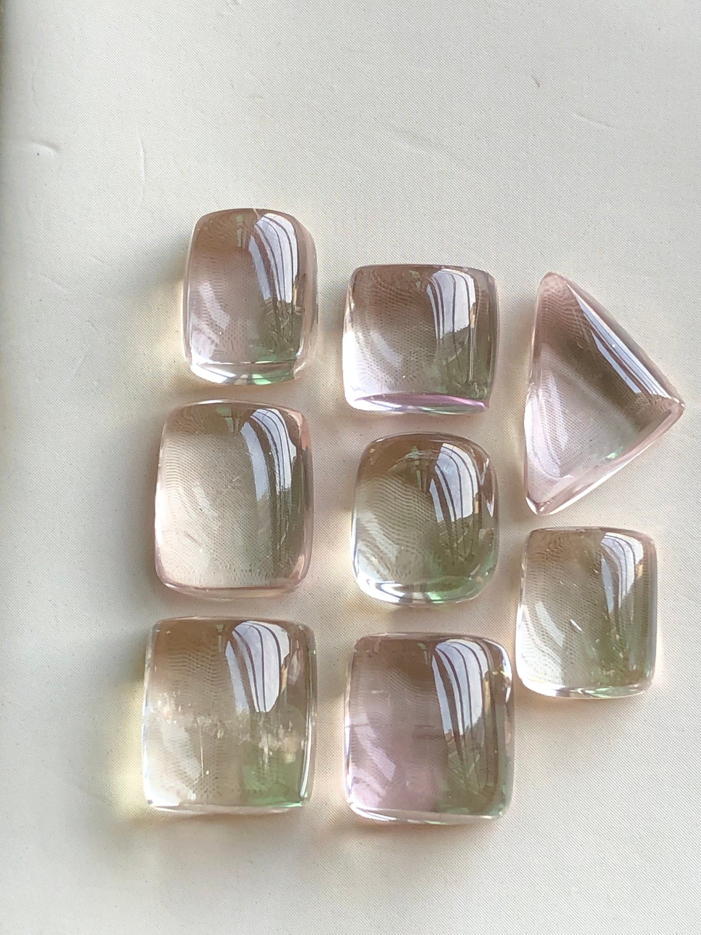 Kunzite cabochons lot 90.90 carats