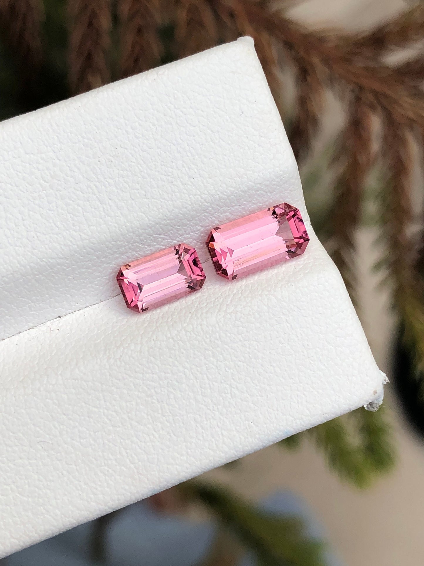 Natural pink tourmalines 2.25 carats