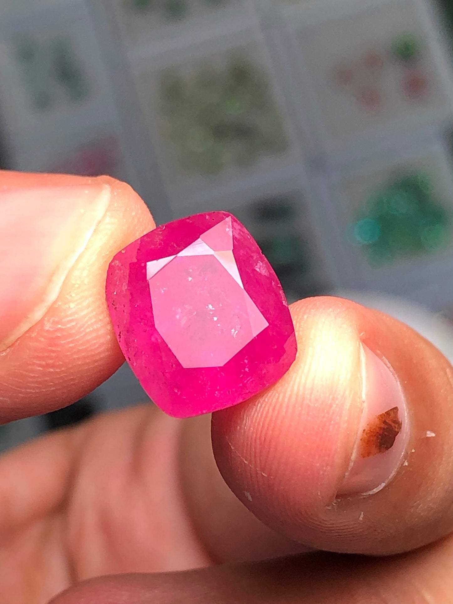 8 carat rose pink rubilight tourmaline origin Afghanistan dimension:12*11*8mm