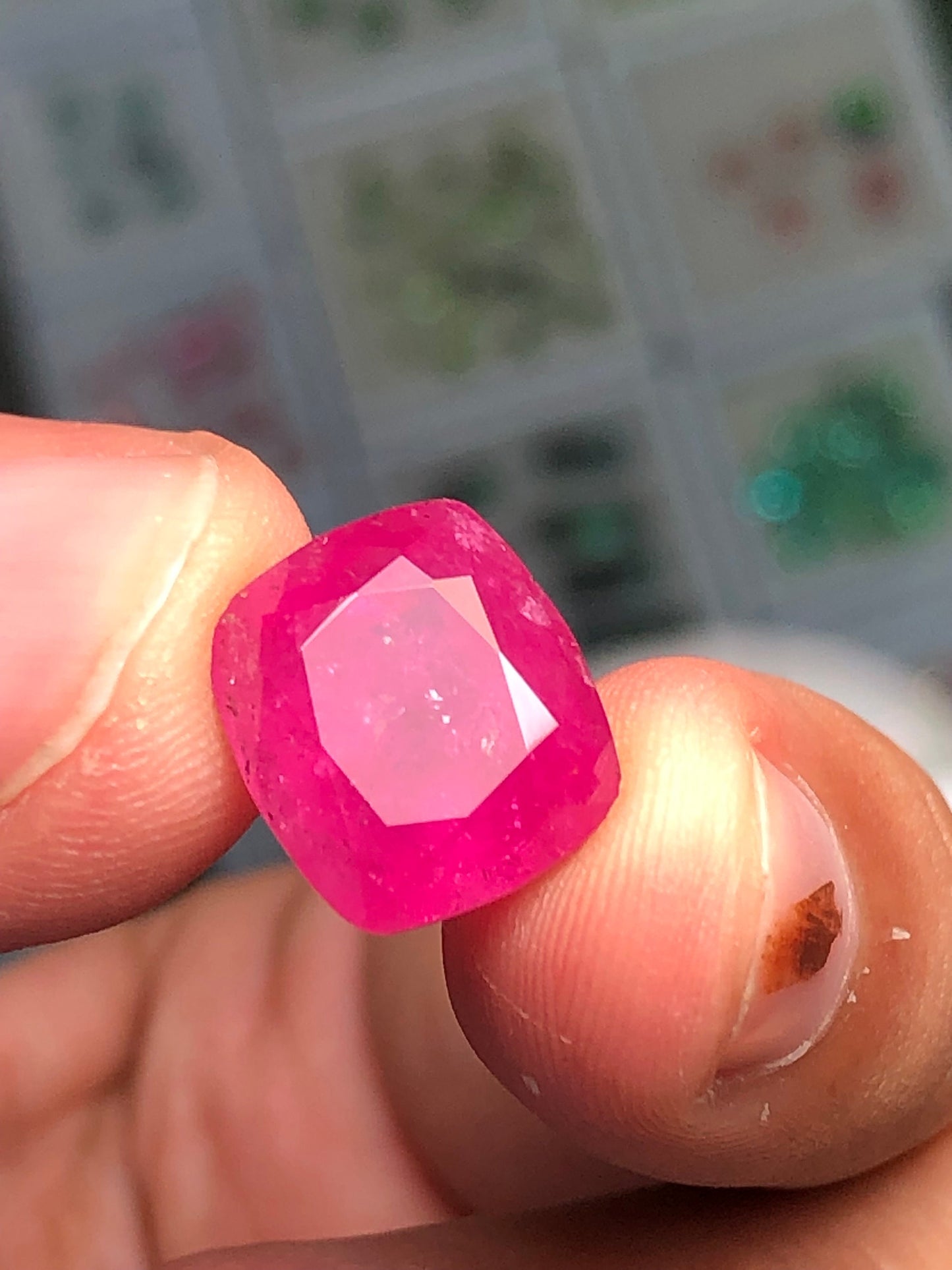 8 carat rose pink rubilight tourmaline origin Afghanistan dimension:12*11*8mm