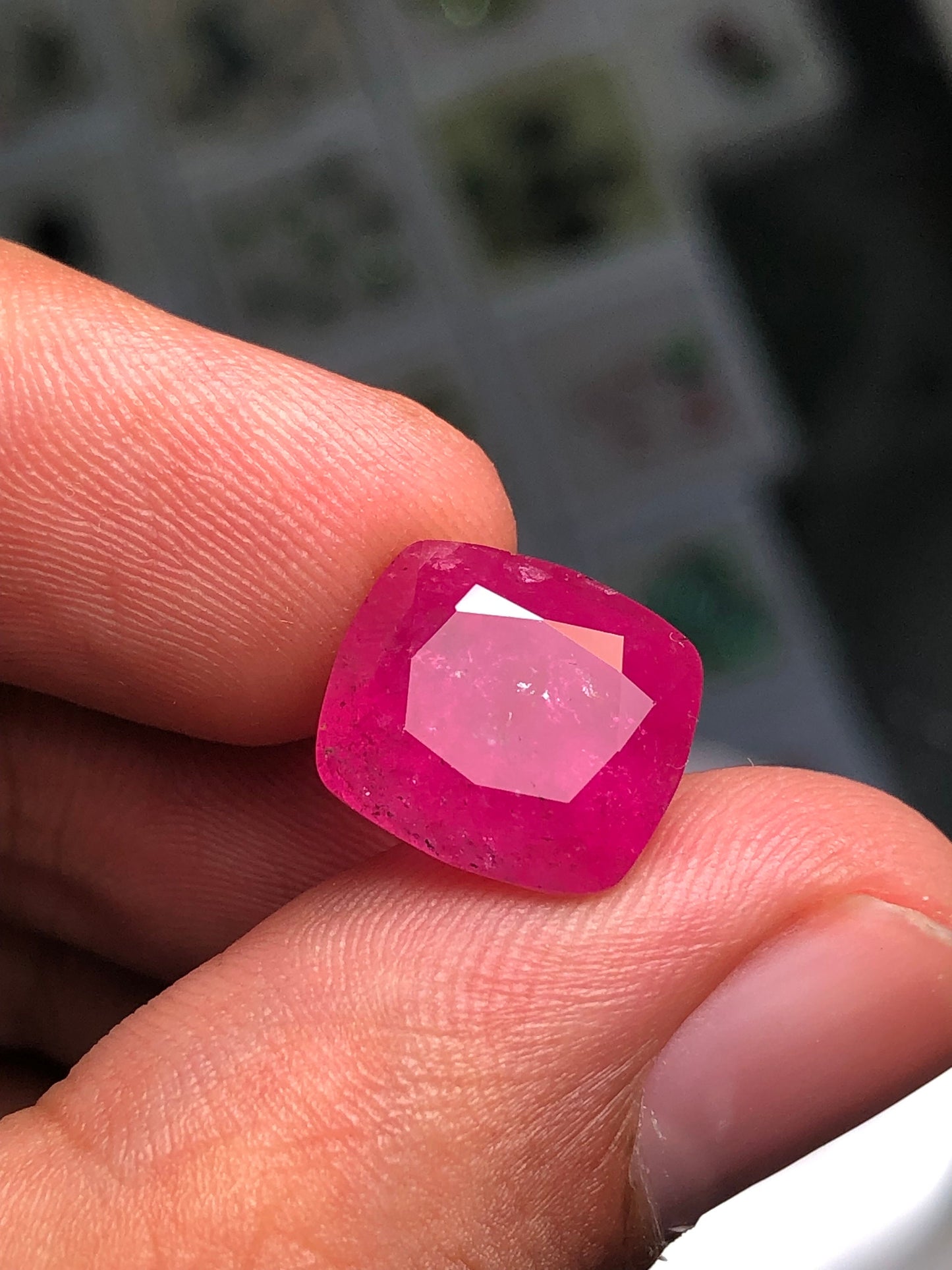 8 carat rose pink rubilight tourmaline origin Afghanistan dimension:12*11*8mm