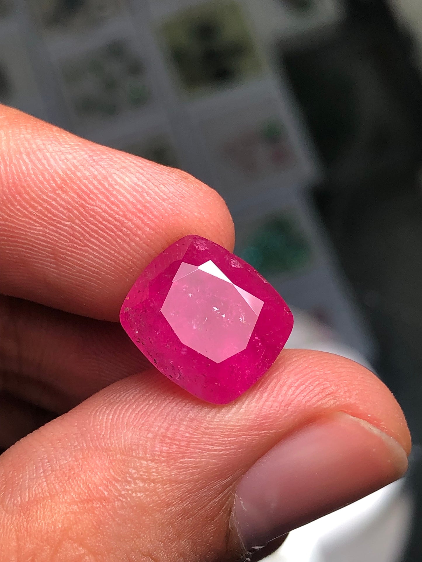 8 carat rose pink rubilight tourmaline origin Afghanistan dimension:12*11*8mm