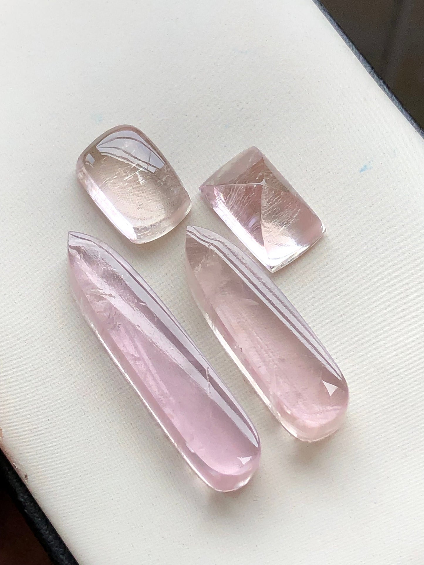 Kunzite cabochons lot 58.30 carats