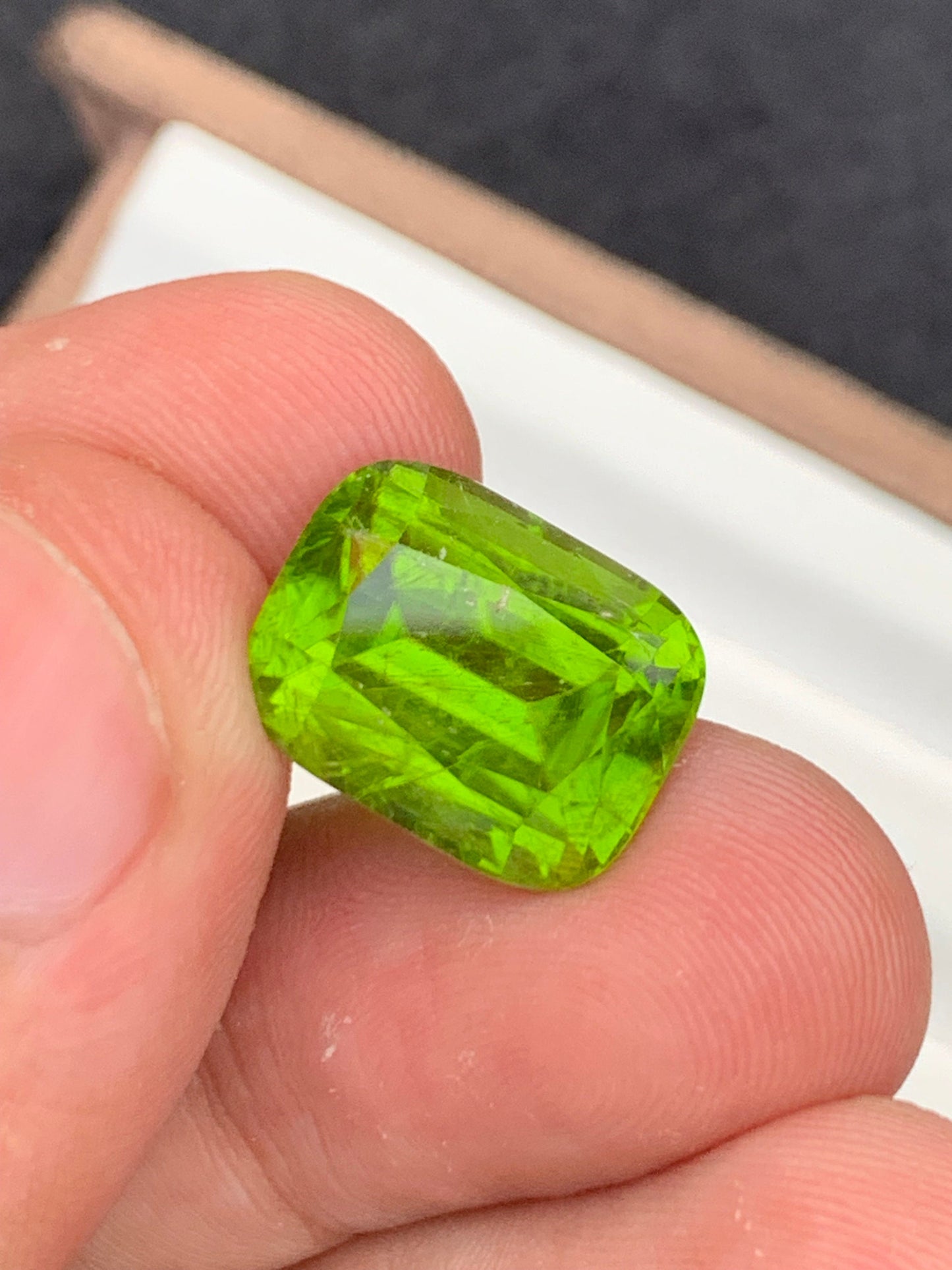 Natural peridot 12.60 carat