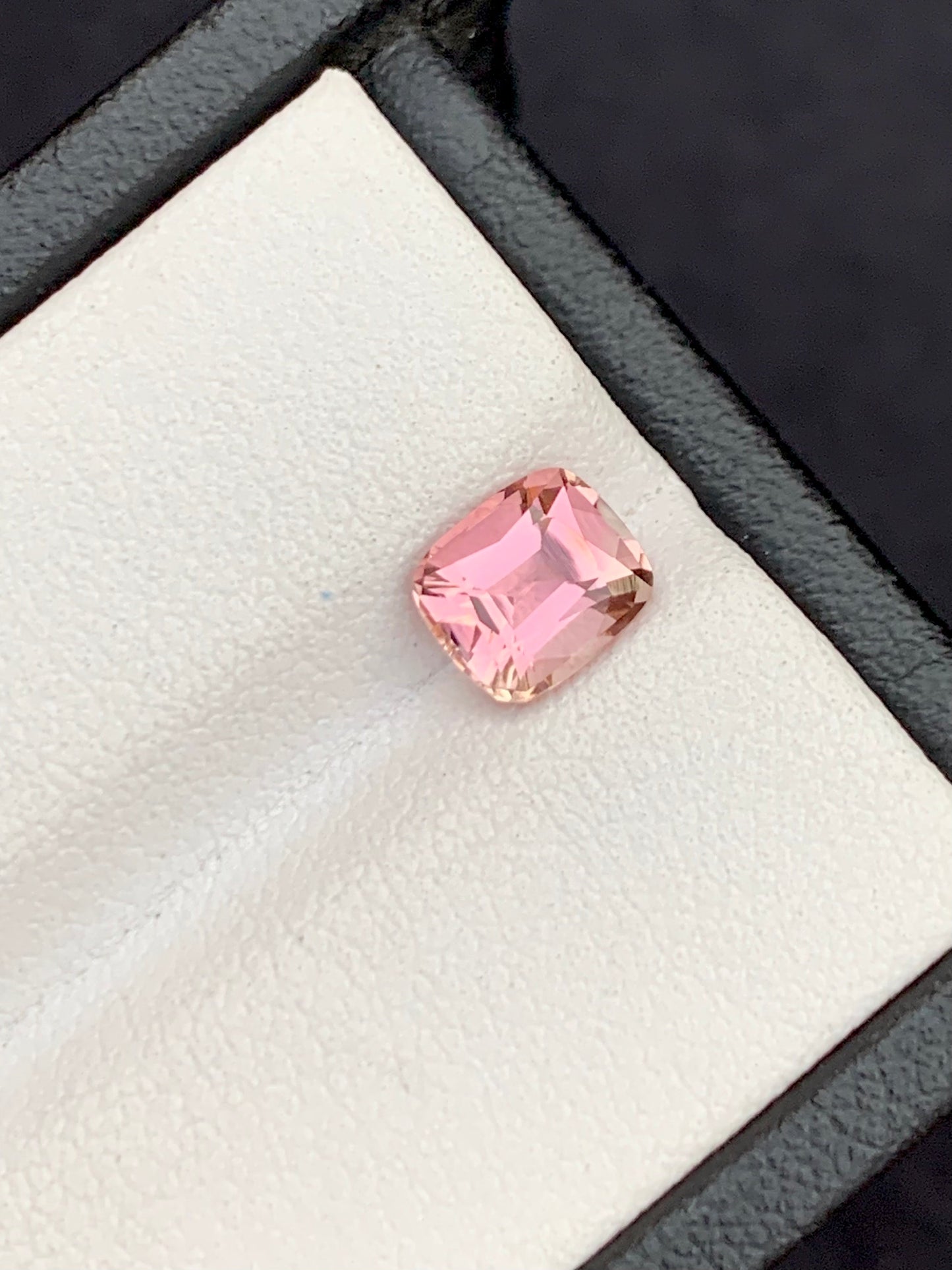 Natural clean peachy pink tourmaline 1.20 carat