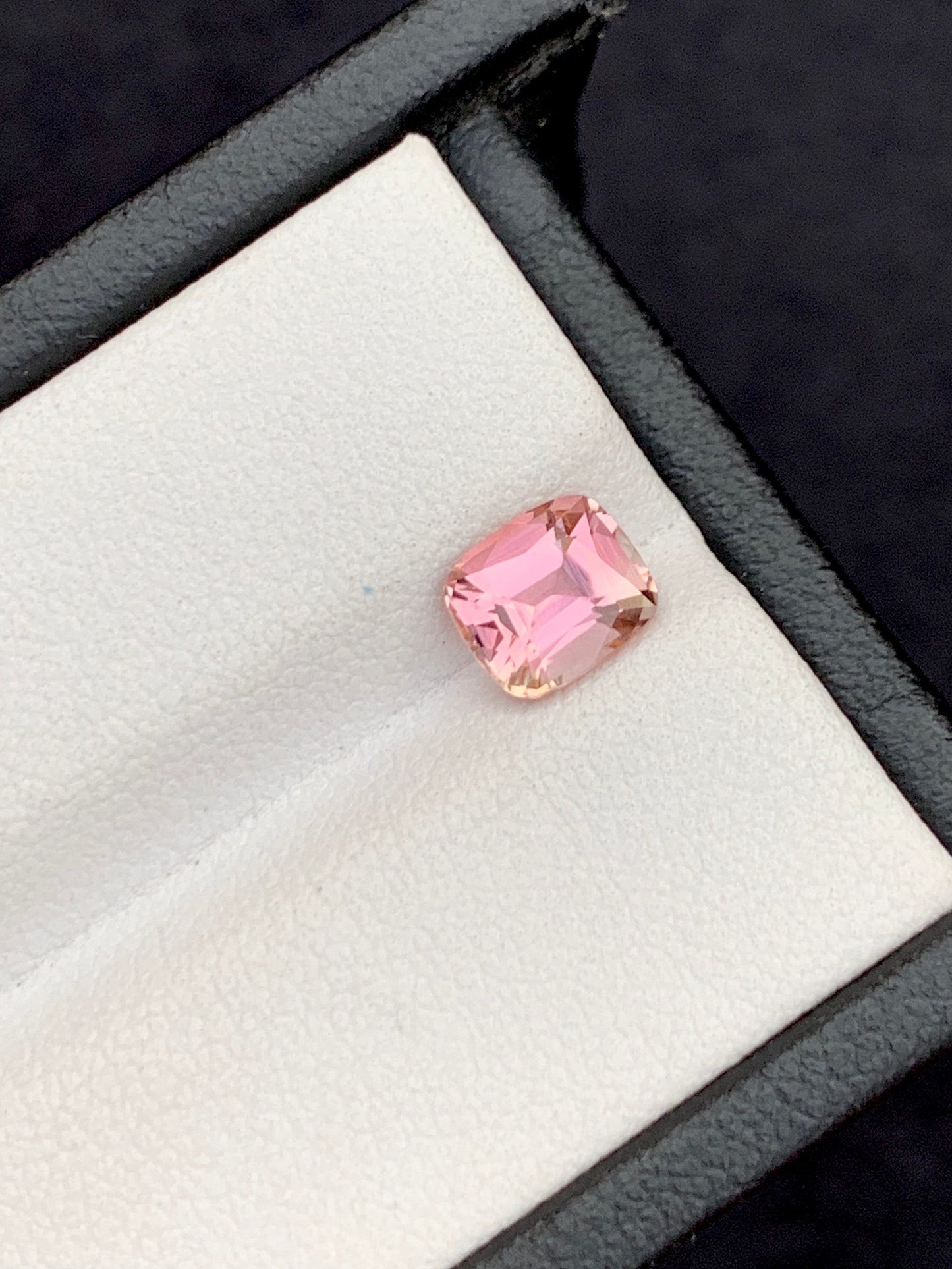 Natural clean peachy pink tourmaline 1.20 carat