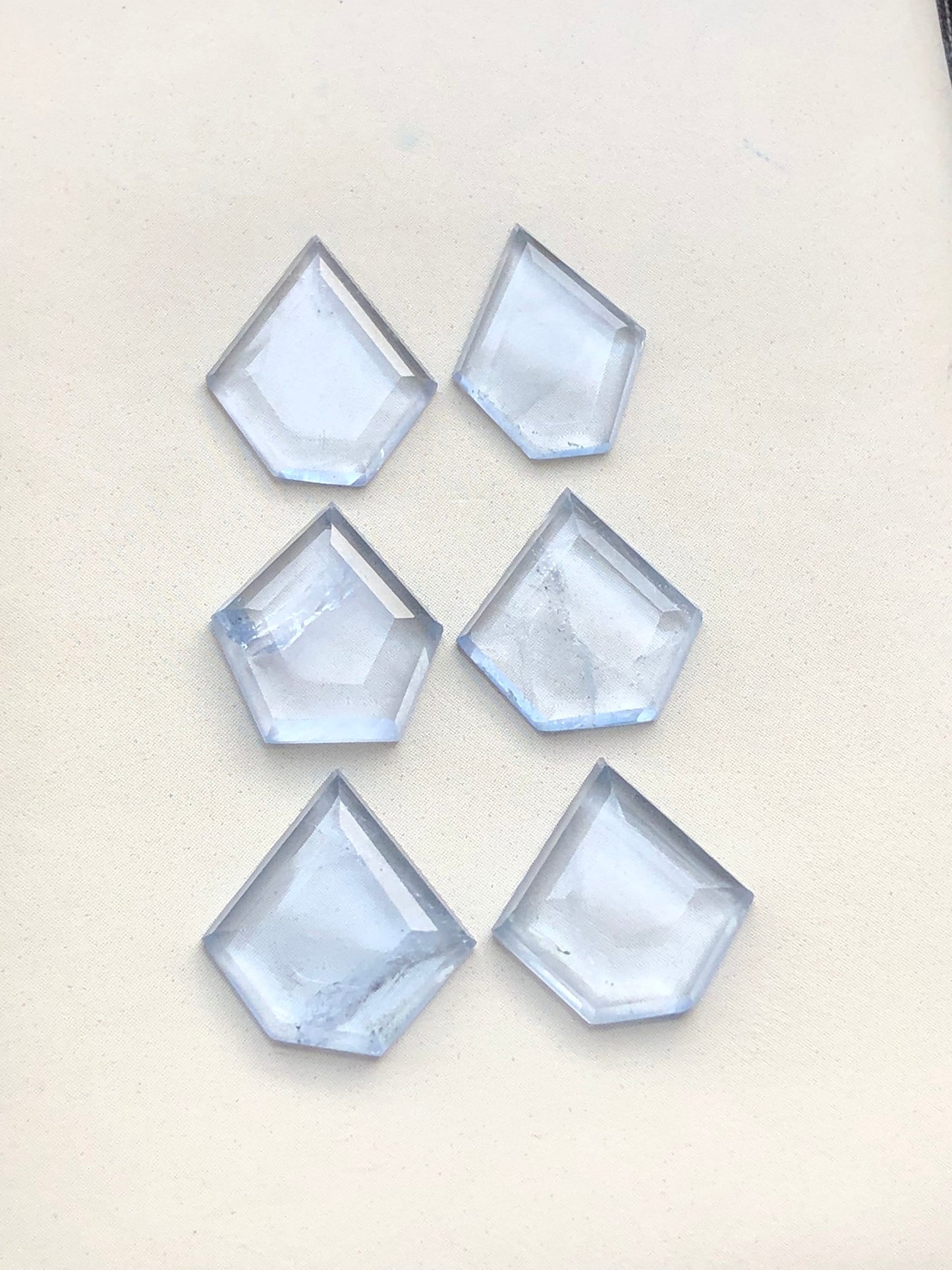 Ghoshanite pairs rose cuts 14.80 carats