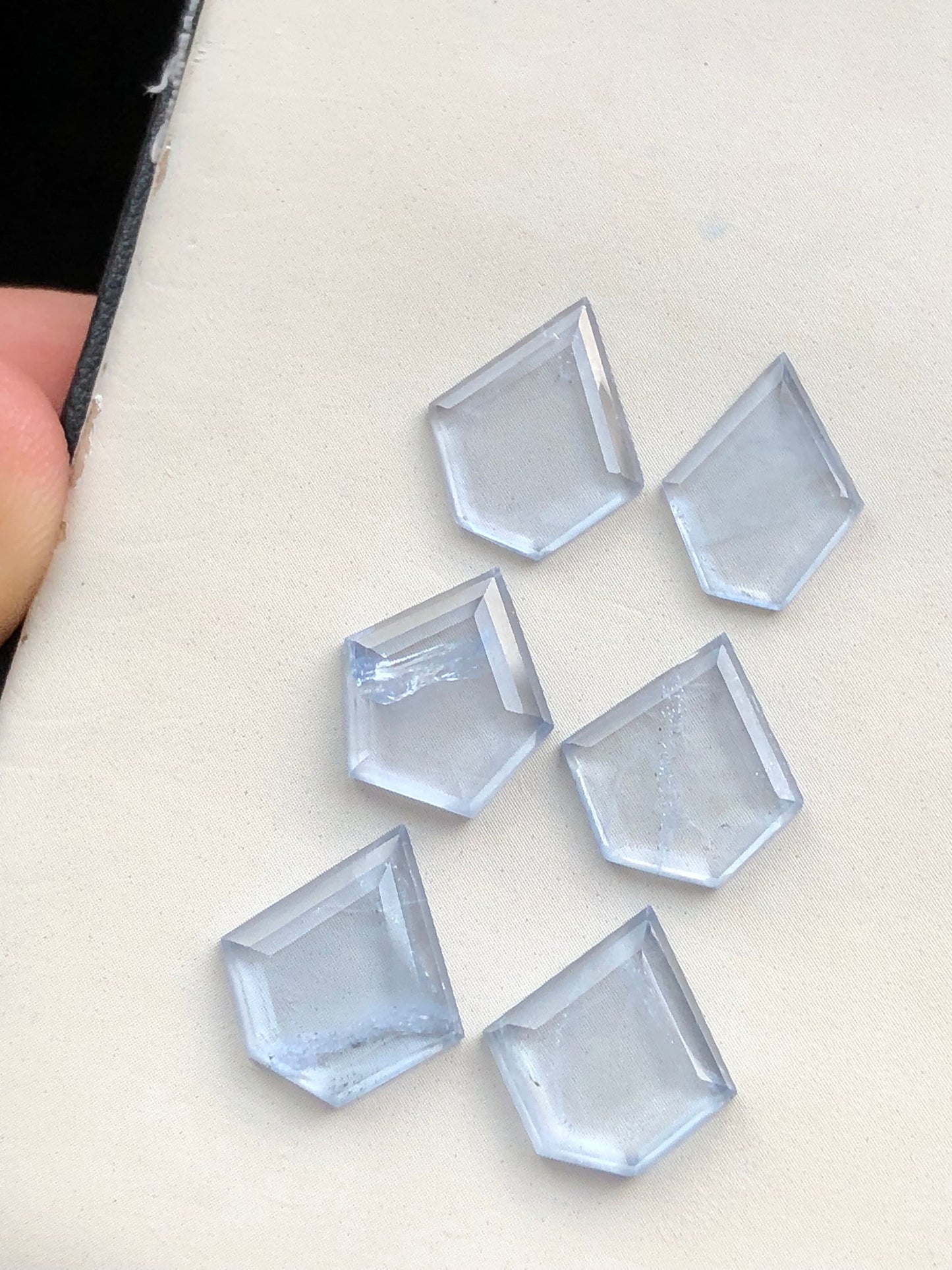 Ghoshanite pairs rose cuts 14.80 carats