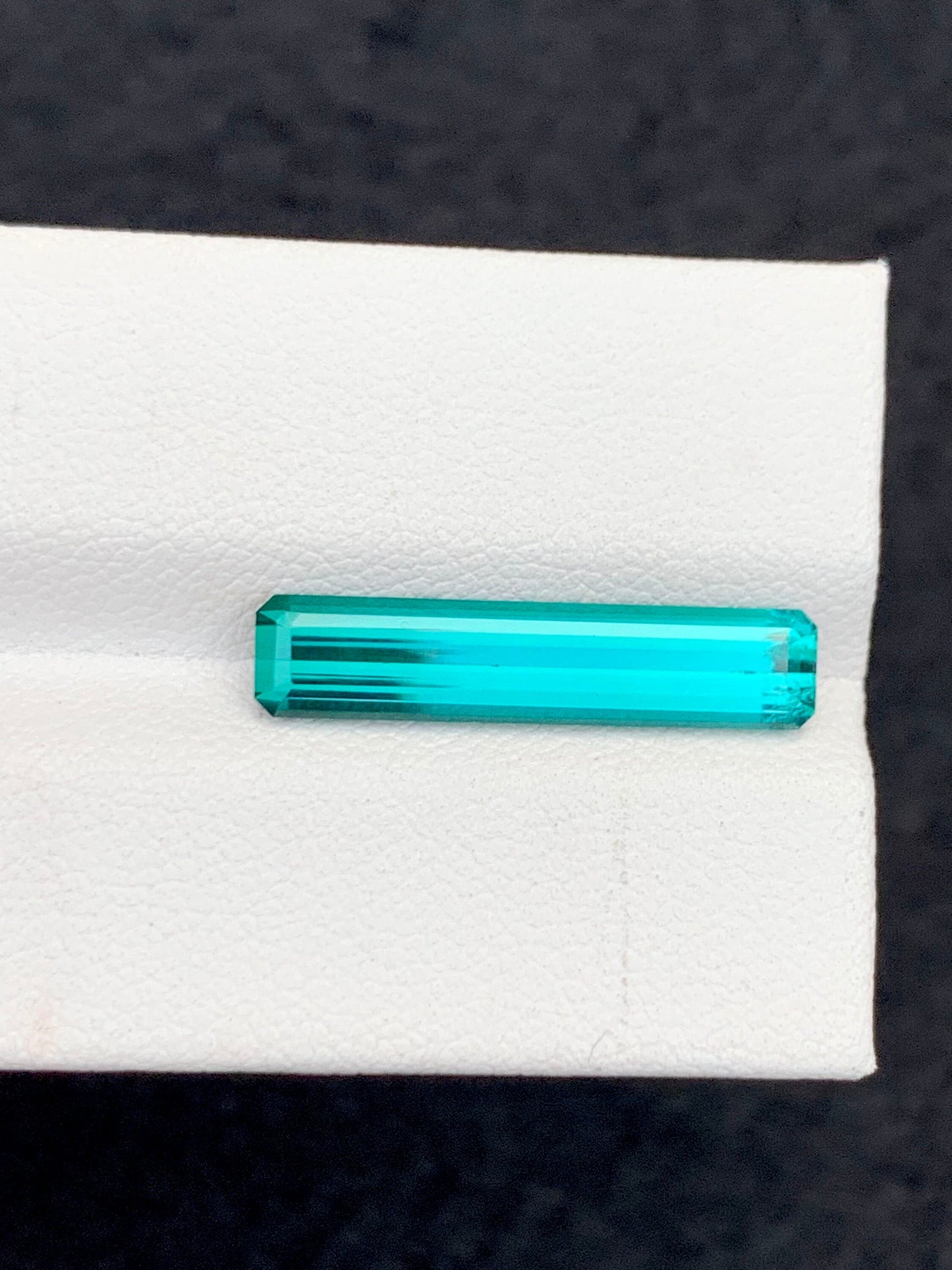 4.70 carat neon blue tourmaline origin Afghanistan dimension:22.5*5*4mm