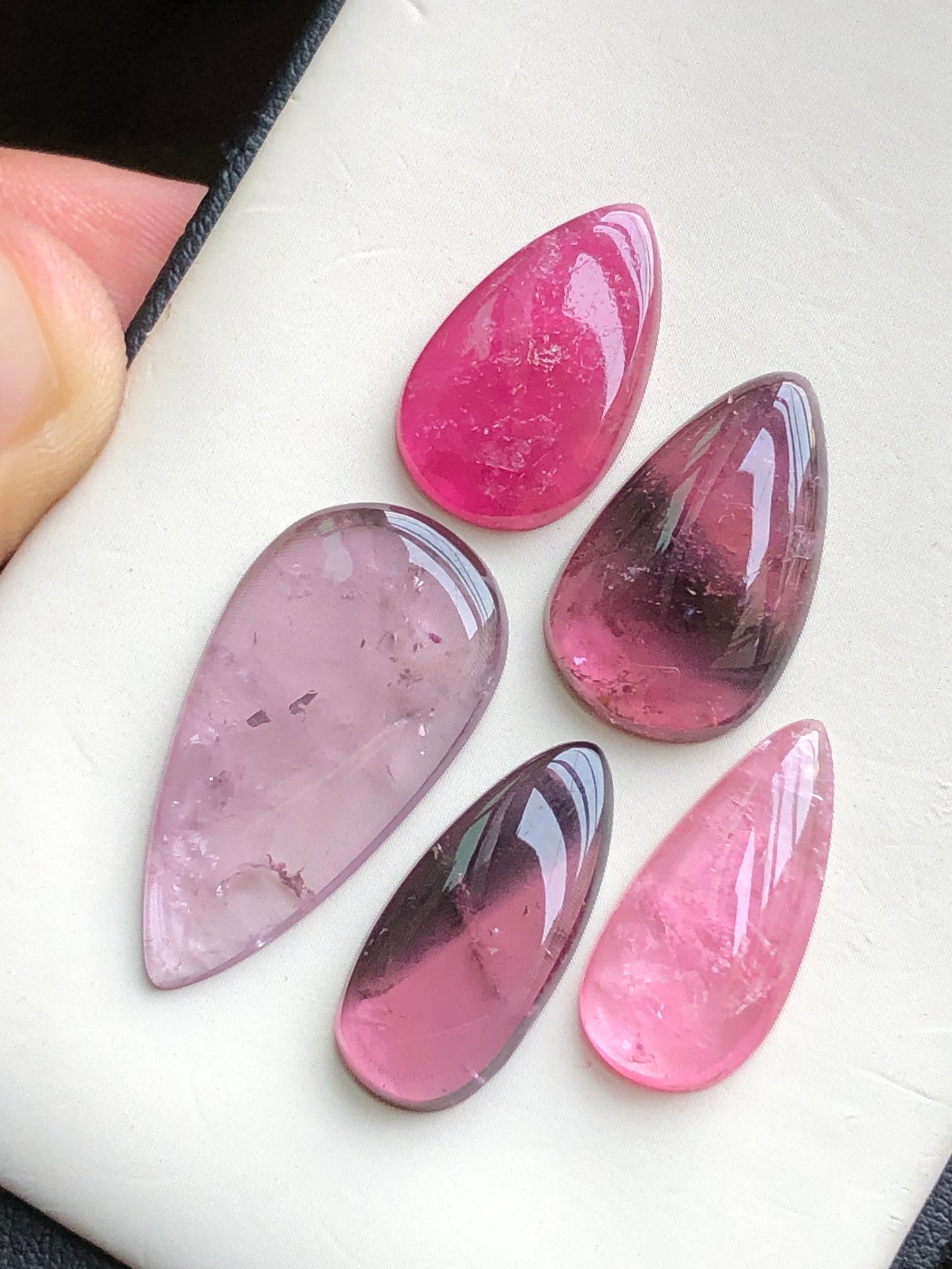 Natural tourmaline cabochons lot from Afghanistan 41.50 carats