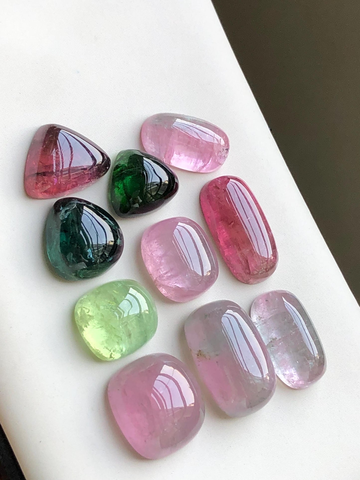 Natural tourmaline cabochons lot origin Afghanistan kunar mines 83.55 carats