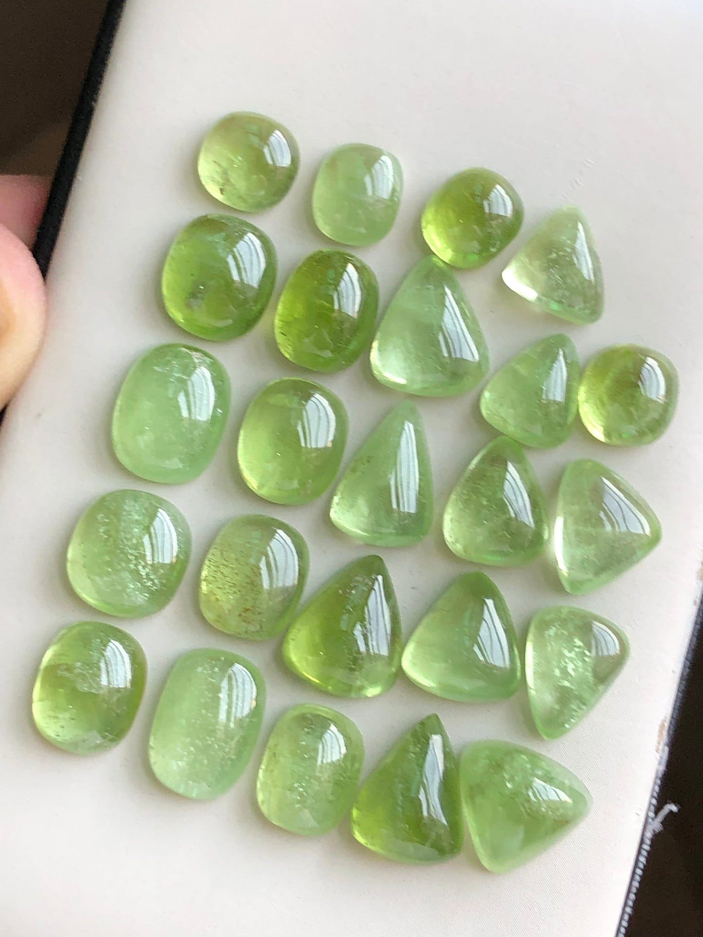 Peridot cabochons lot origin Pakistan 94.40 carats