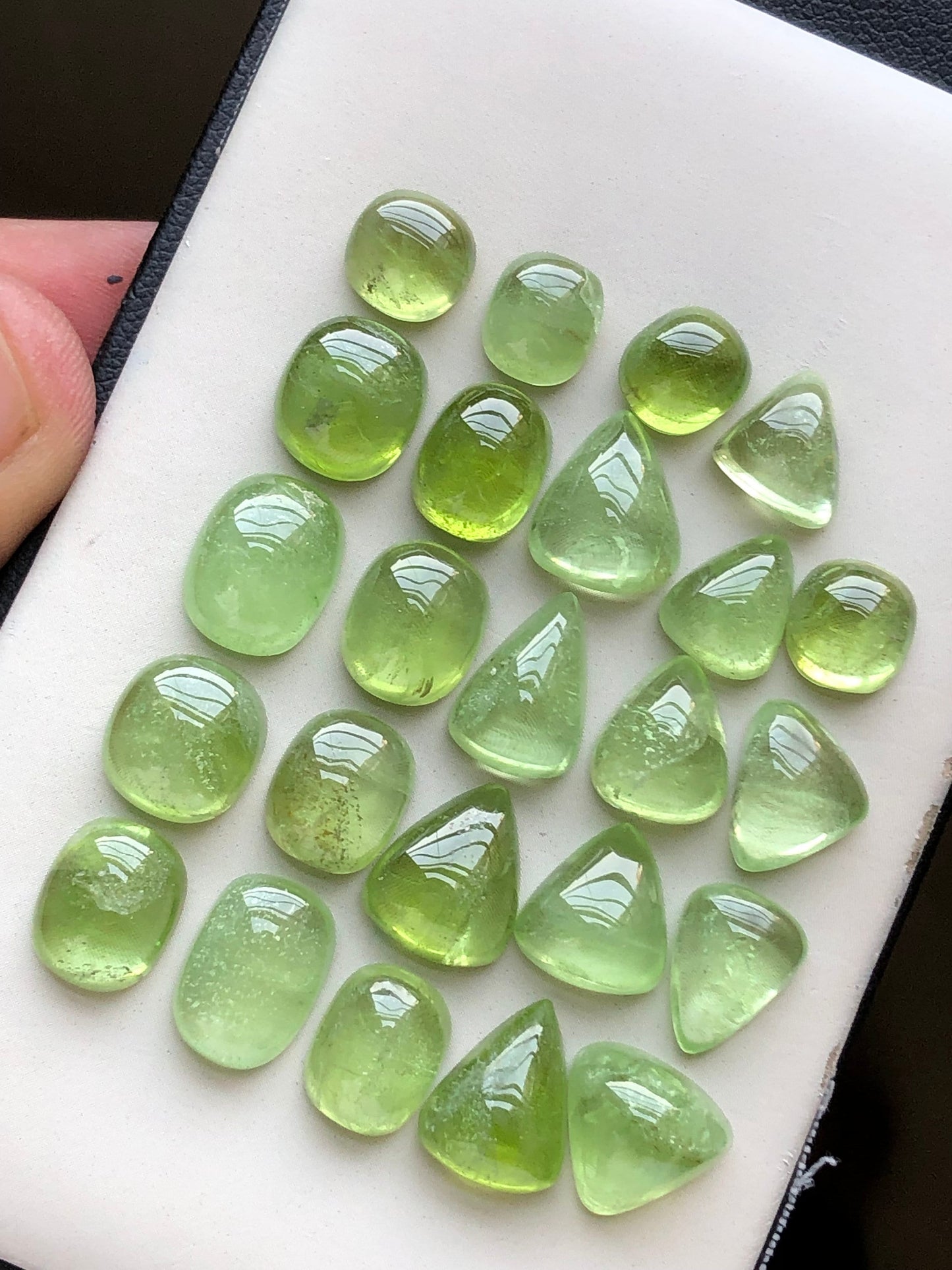 Peridot cabochons lot origin Pakistan 94.40 carats