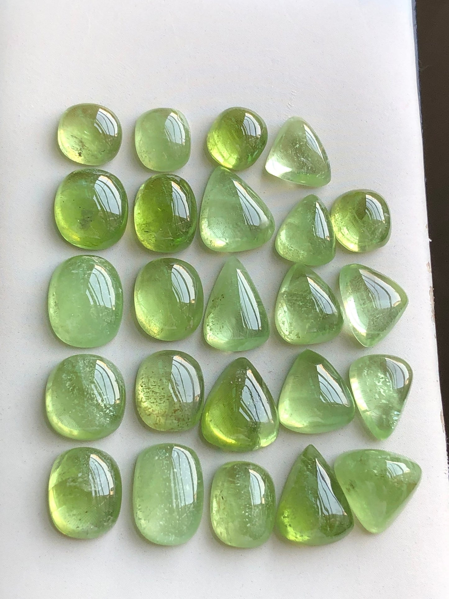 Peridot cabochons lot origin Pakistan 94.40 carats