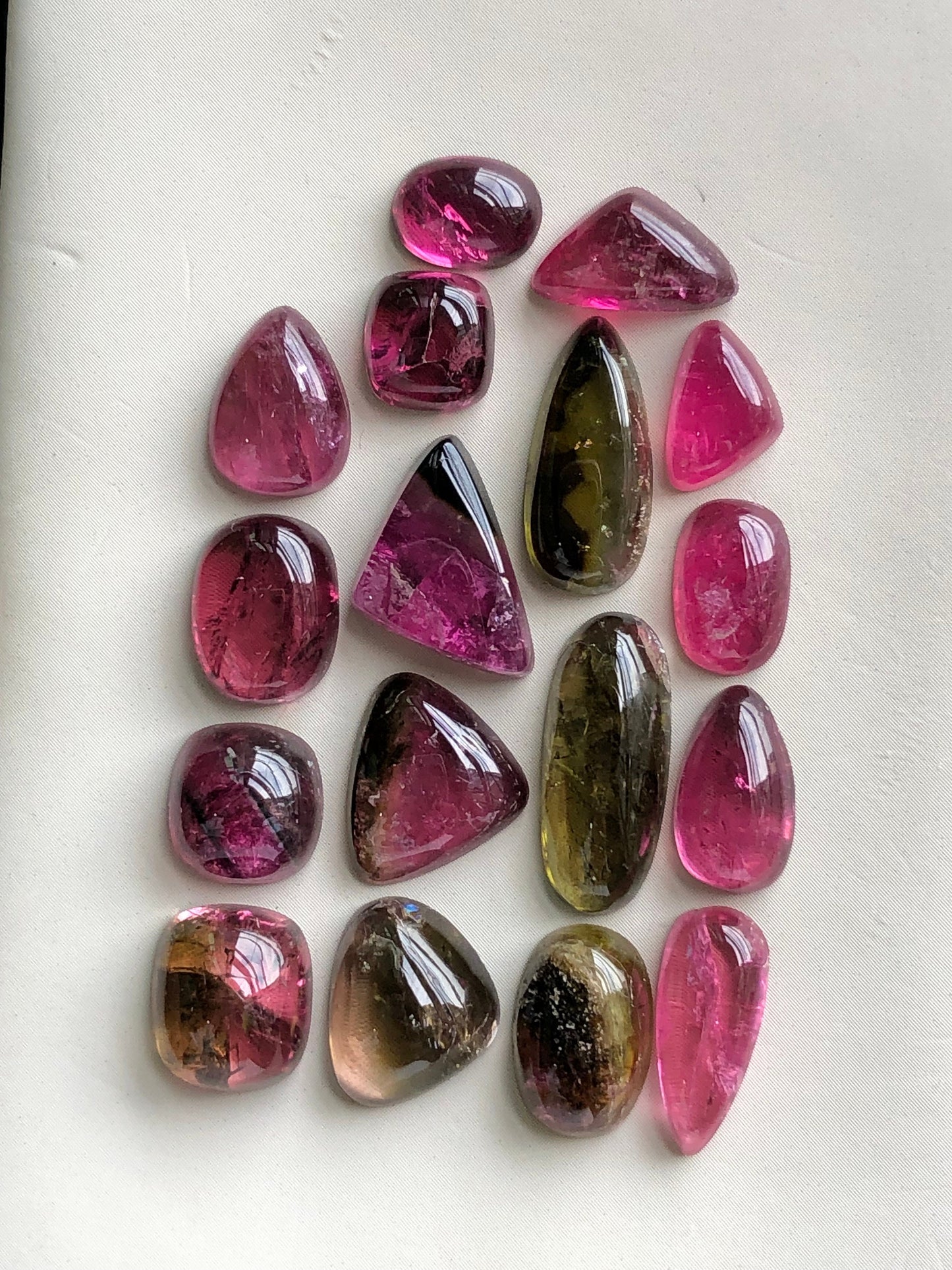 Mix tourmaline cabochons lot origin Afghanistan kunar mines