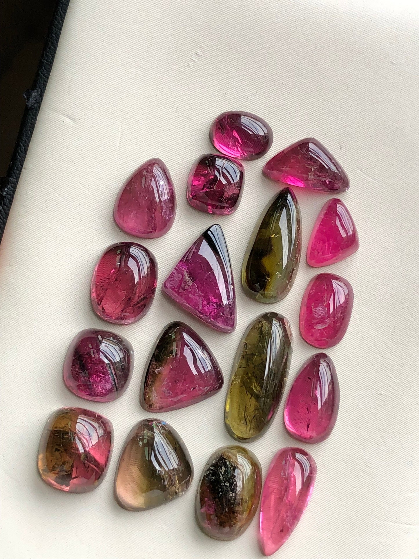 Mix tourmaline cabochons lot origin Afghanistan kunar mines