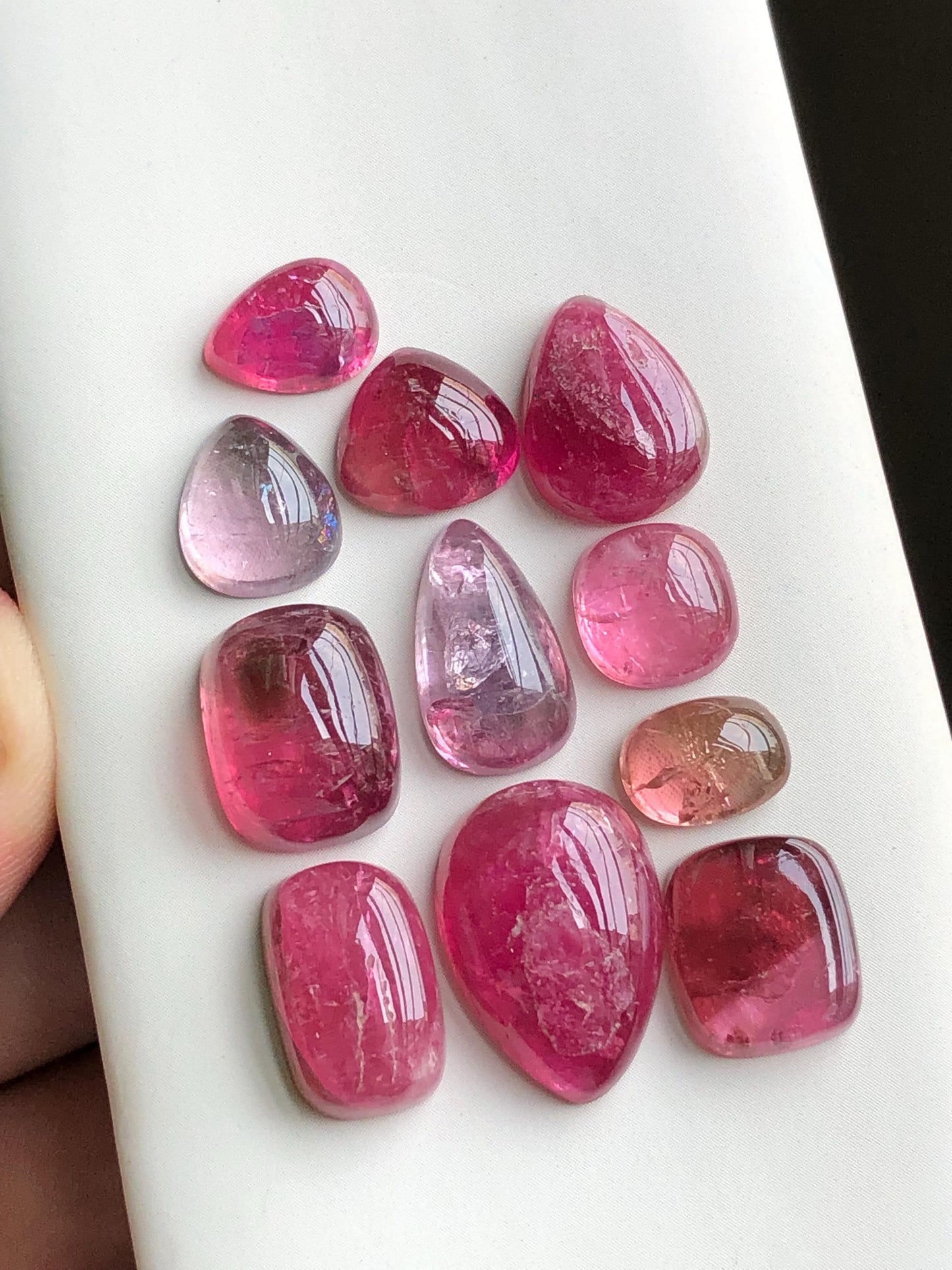 53.40 carats pink tourmaline cabochons lot origin Afghanistan kunar mines