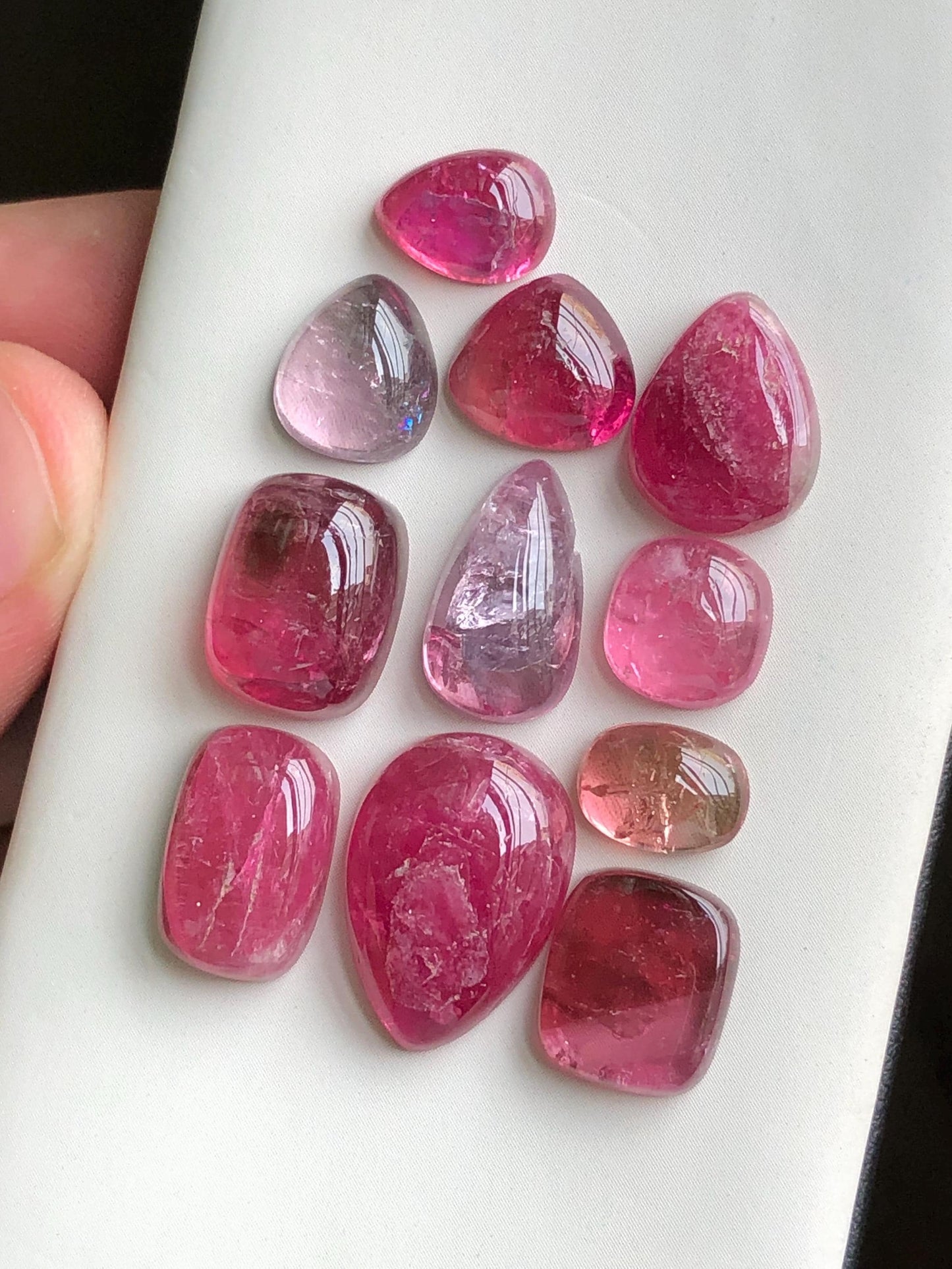 53.40 carats pink tourmaline cabochons lot origin Afghanistan kunar mines