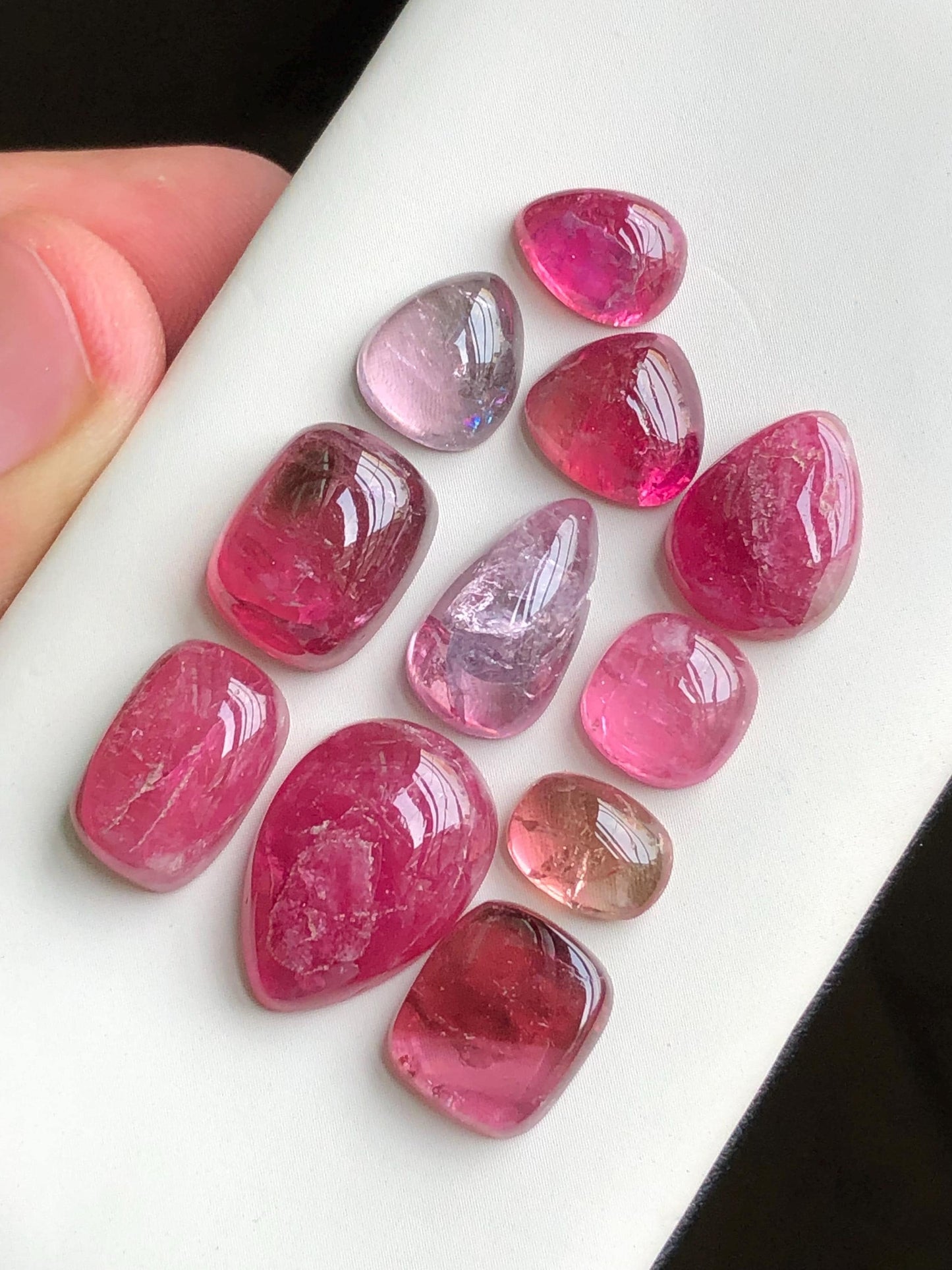 53.40 carats pink tourmaline cabochons lot origin Afghanistan kunar mines