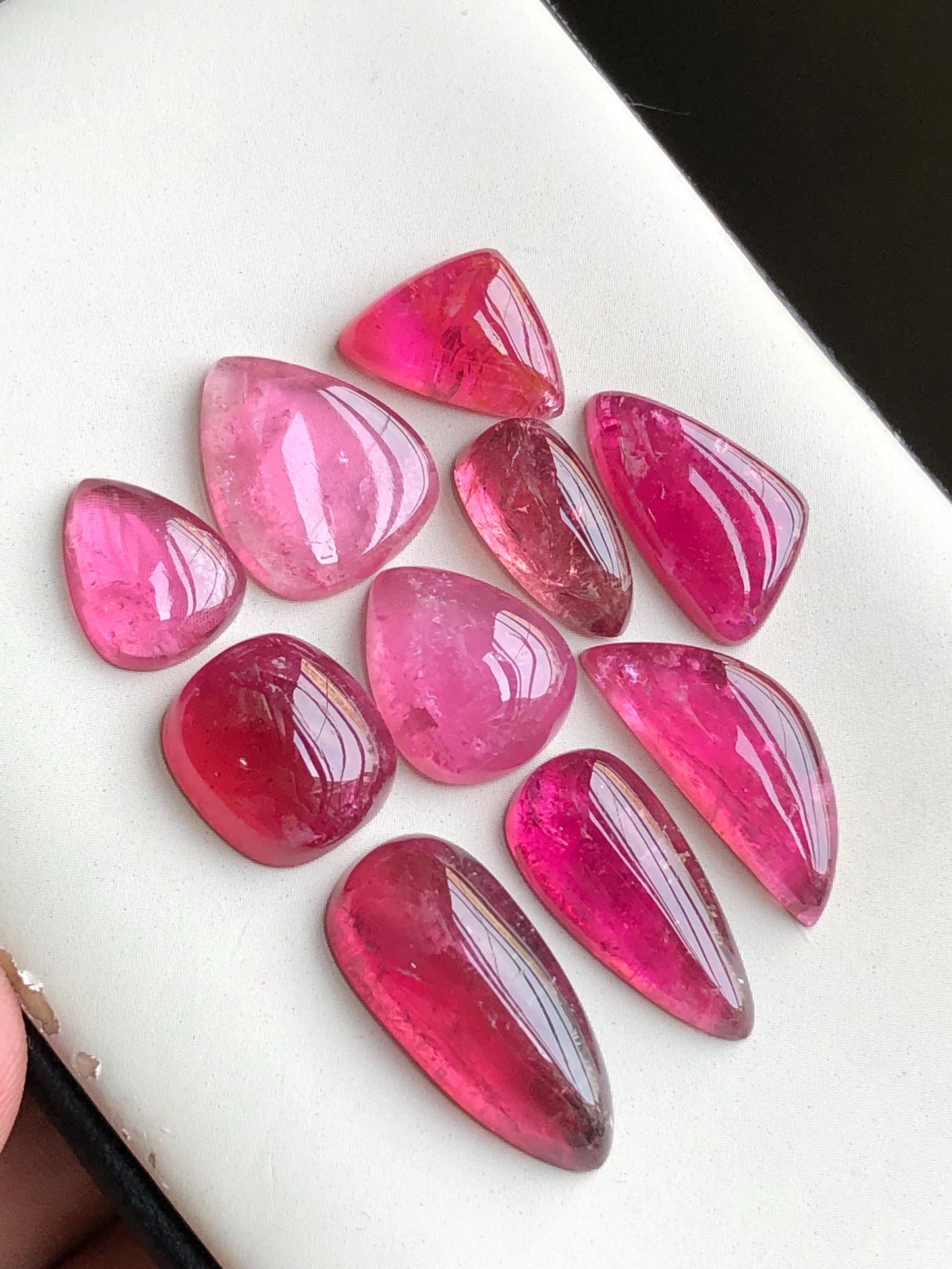 53.40 carats pink tourmaline cabochons lot origin Afghanistan kunar mines