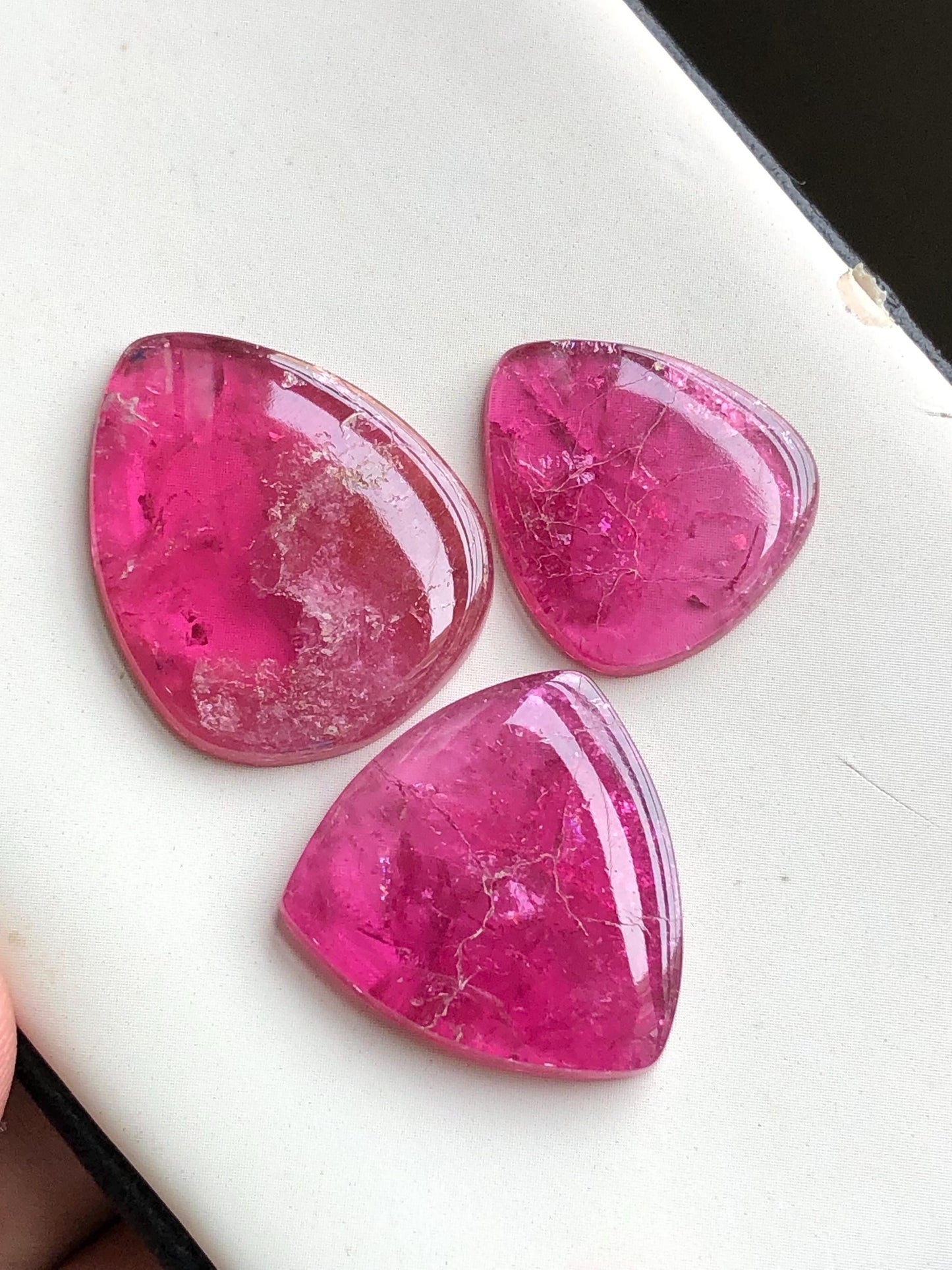 39.70 carats pink tourmaline cabochons lot origin Afghanistan kunar mines