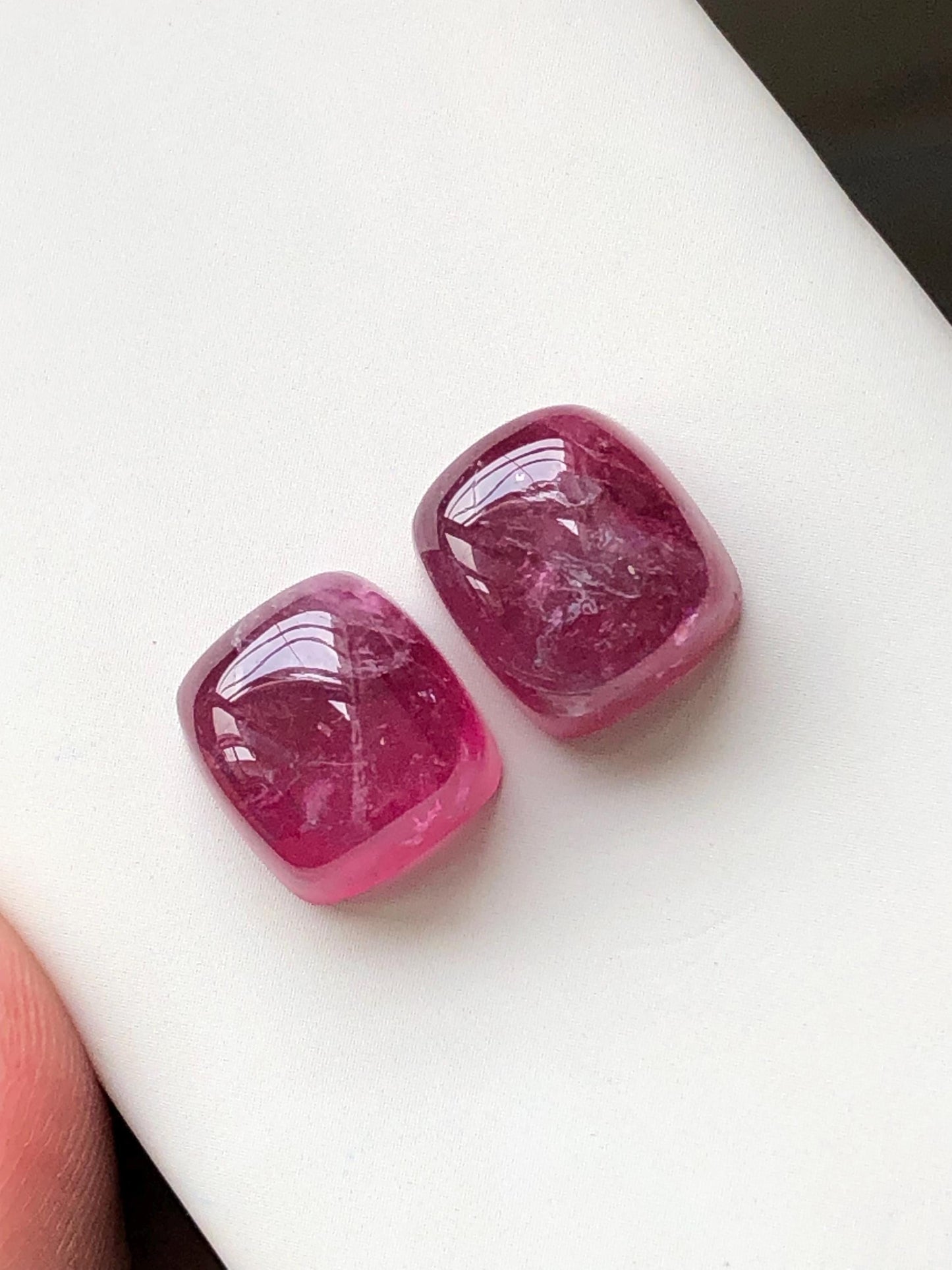 24.80 carats tourmaline pair cabochon lot origin Afghanistan kunar mines