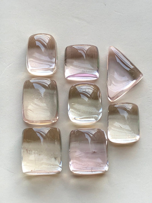 Kunzite cabochons lot 90.90 carats