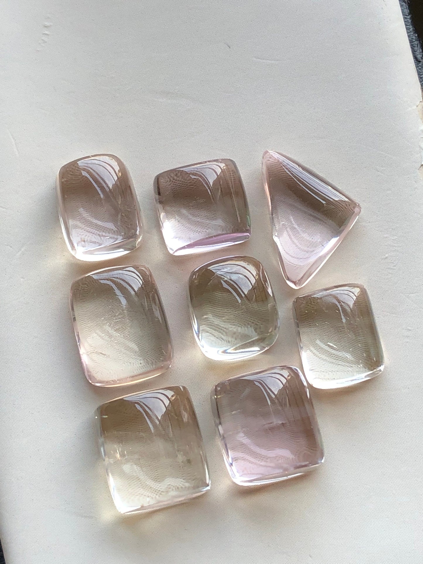 Kunzite cabochons lot 90.90 carats