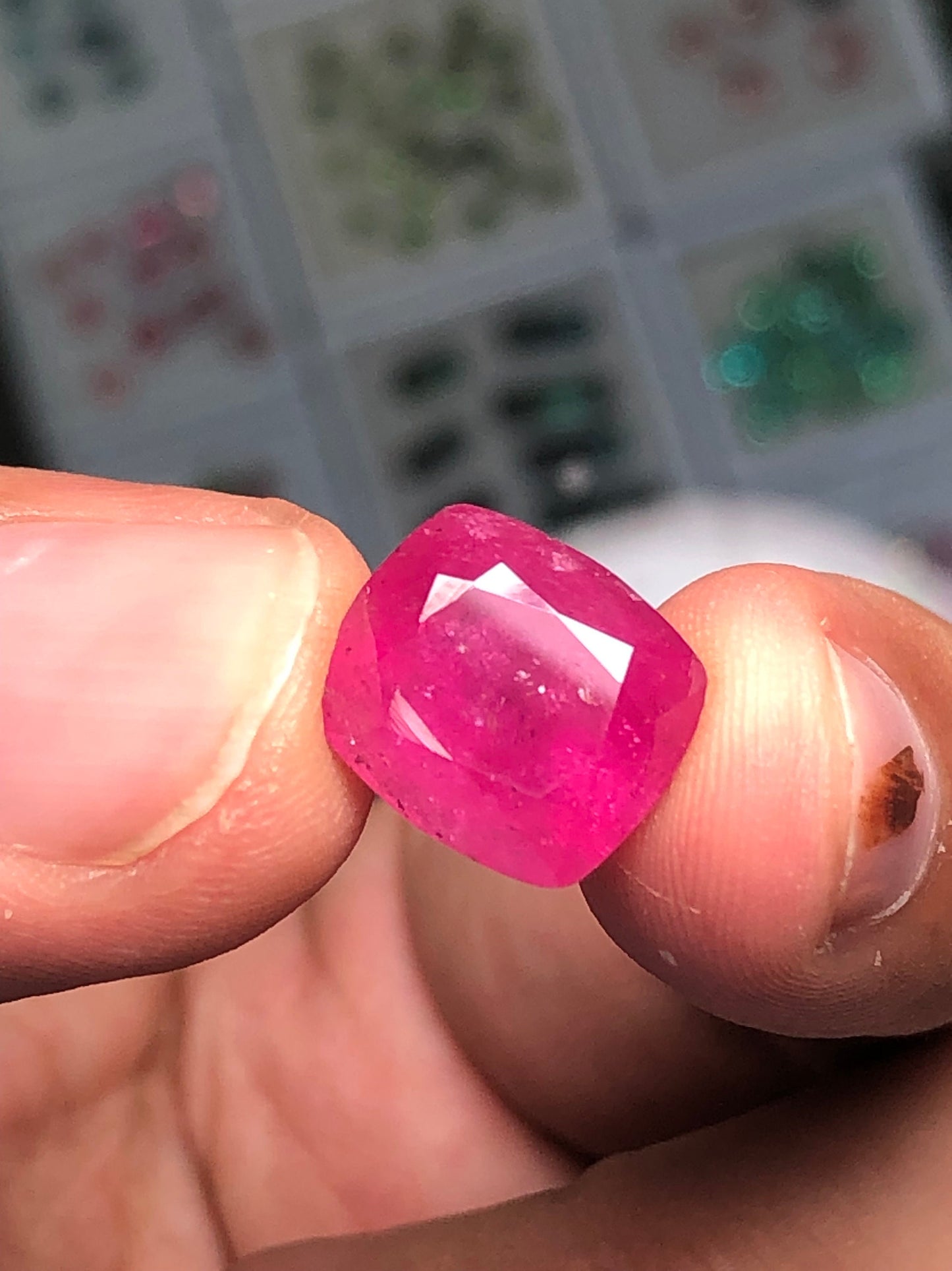 8 carat rose pink rubilight tourmaline origin Afghanistan dimension:12*11*8mm