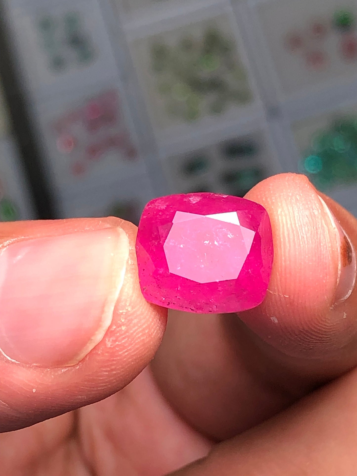 8 carat rose pink rubilight tourmaline origin Afghanistan dimension:12*11*8mm