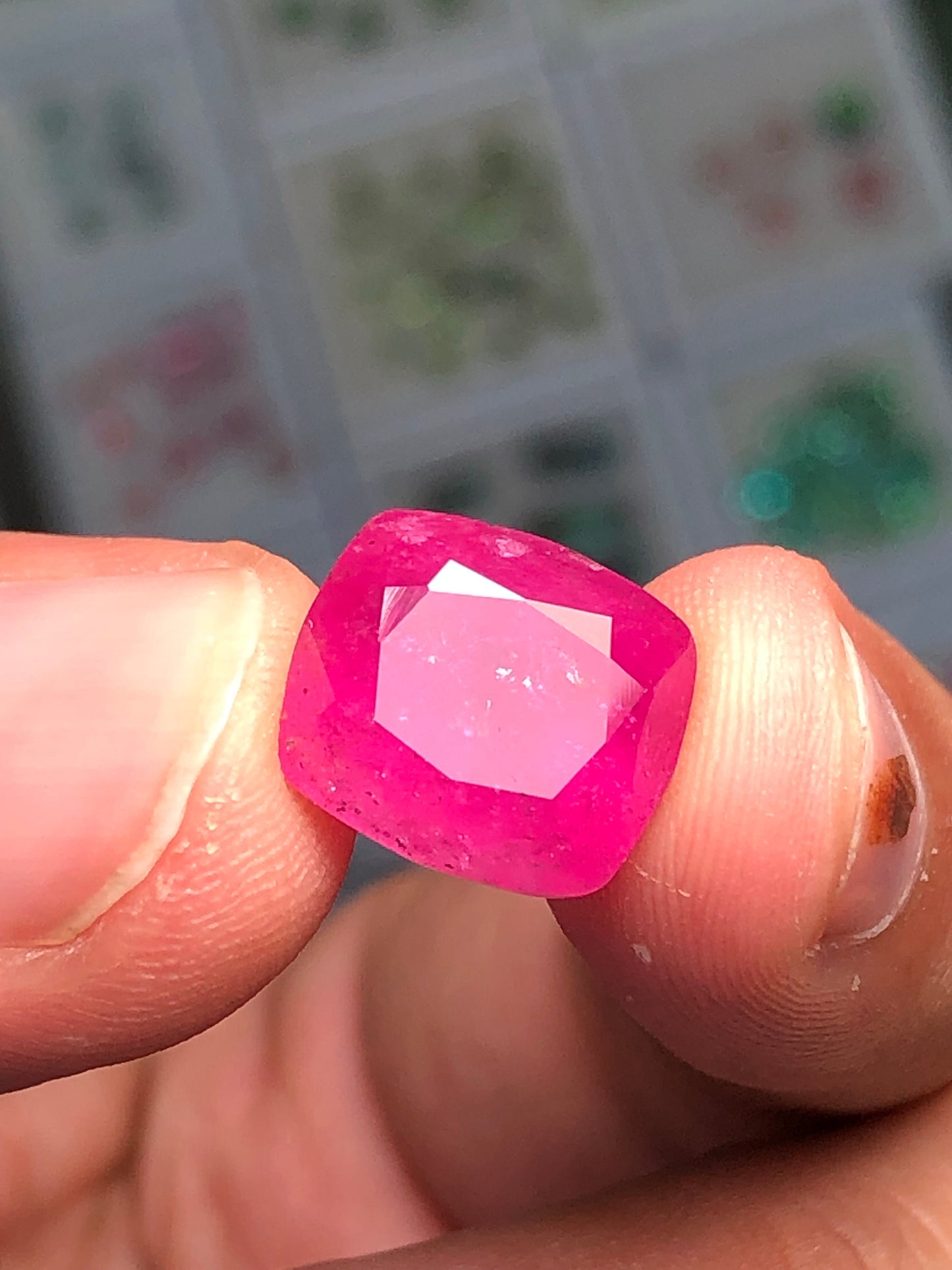 8 carat rose pink rubilight tourmaline origin Afghanistan dimension:12*11*8mm