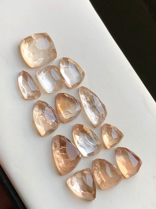 Natural topaz rose cuts lot 56.20 carats