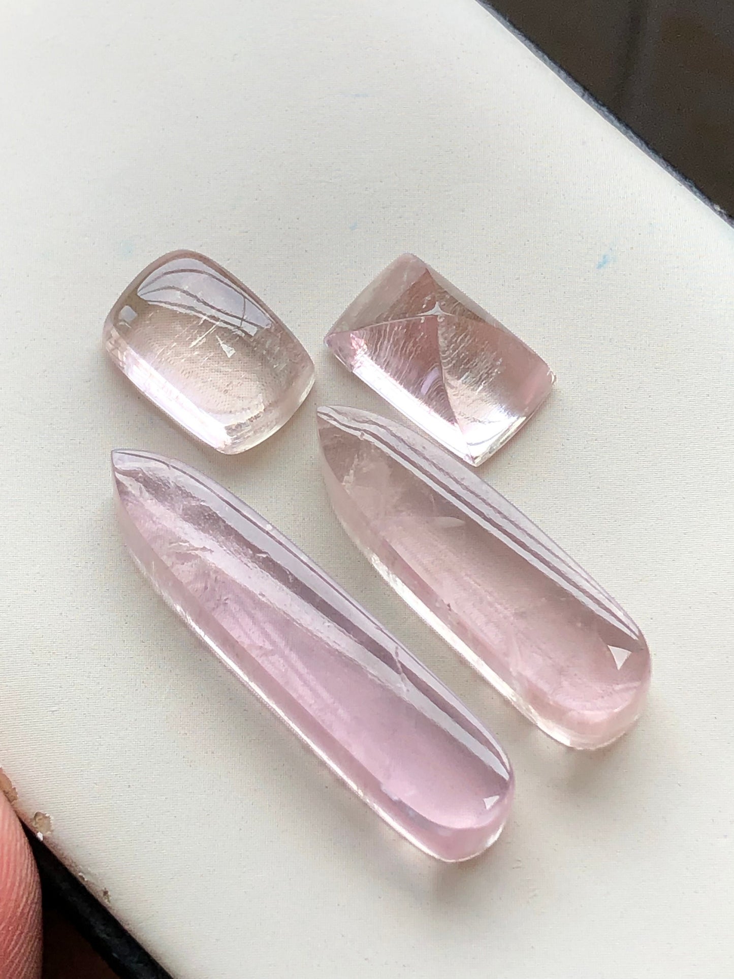 Kunzite cabochons lot 58.30 carats