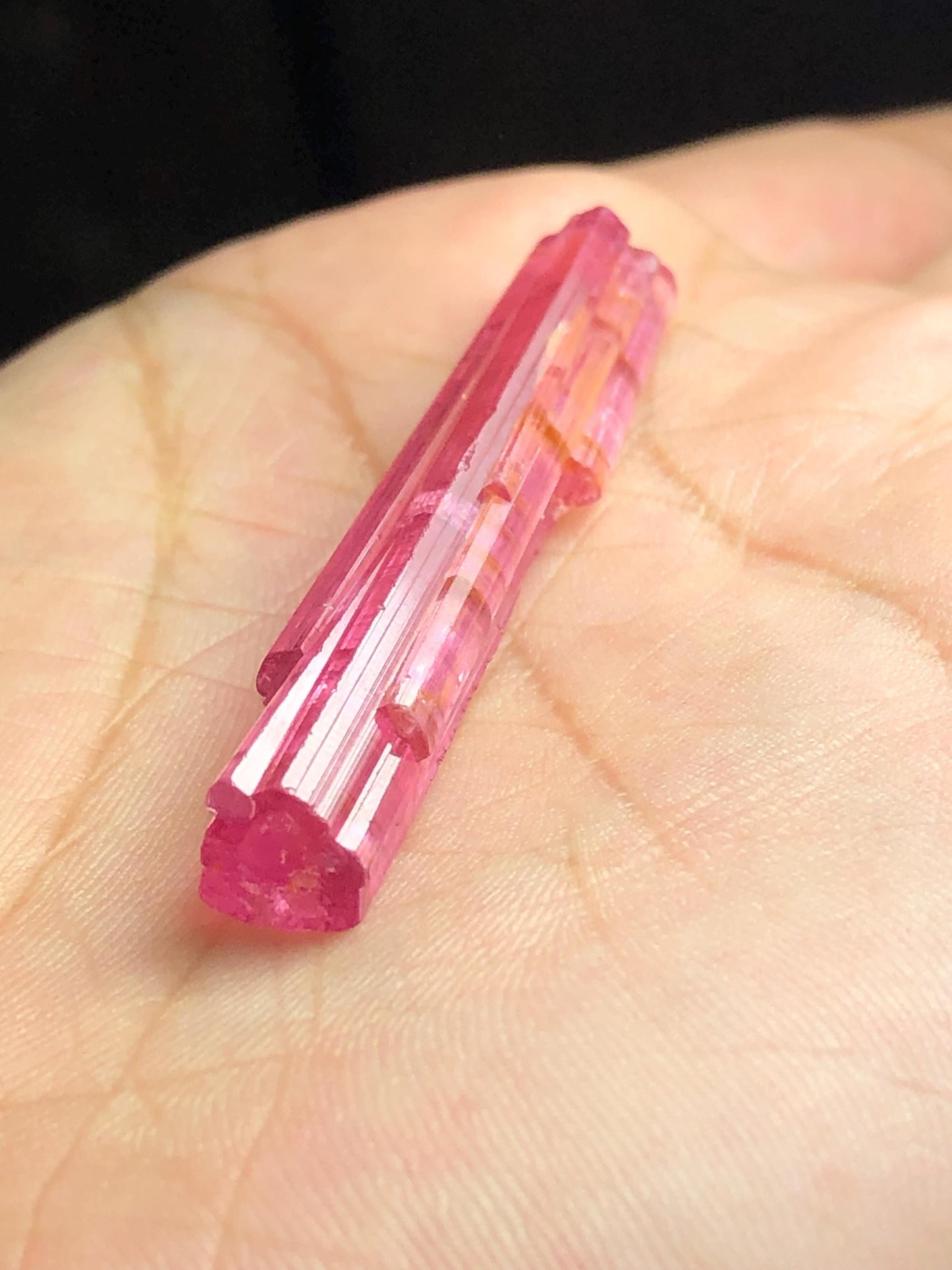 5.20 gram natural pink tourmaline crystal