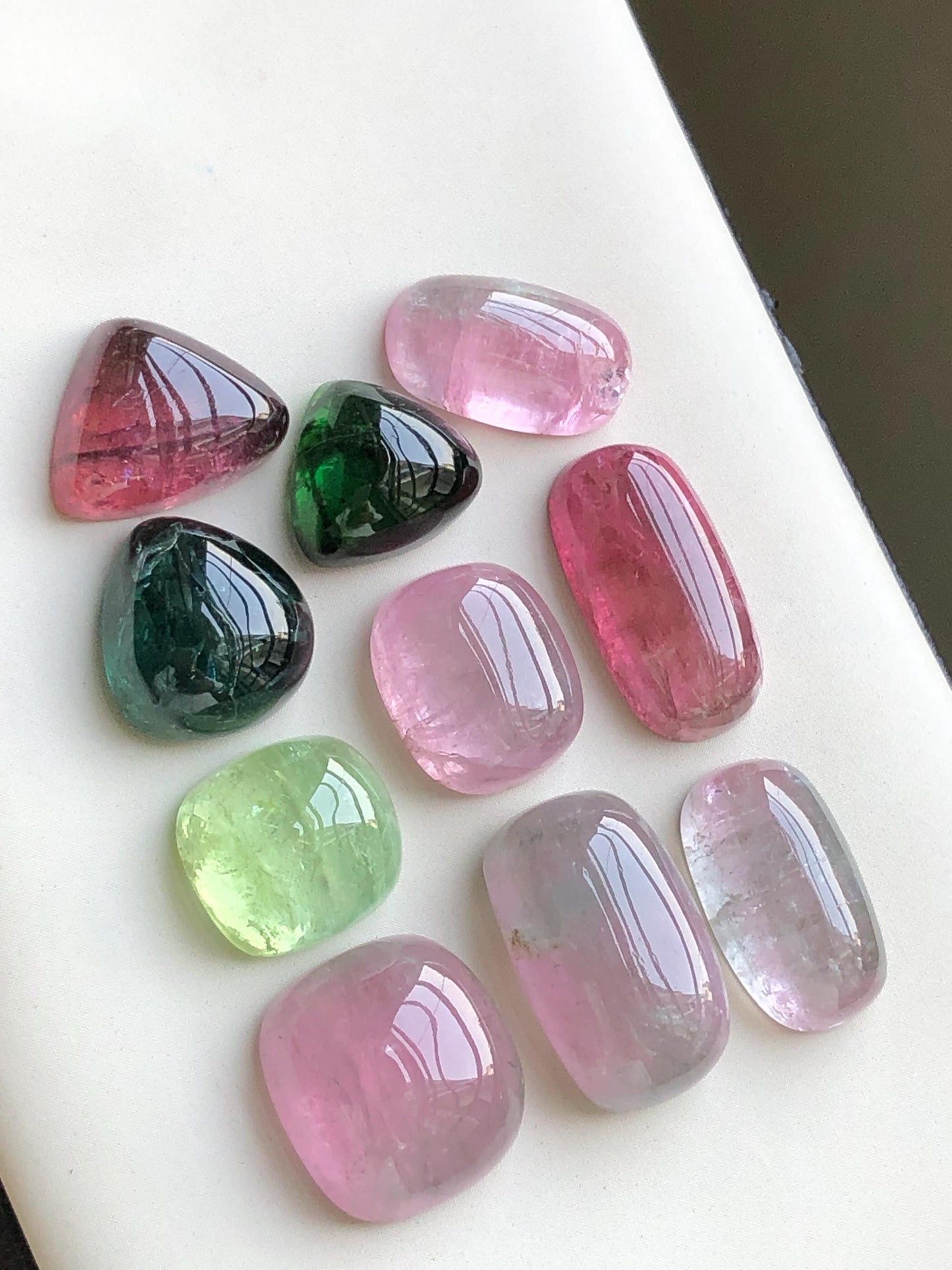 Natural tourmaline cabochons lot origin Afghanistan kunar mines 83.55 carats