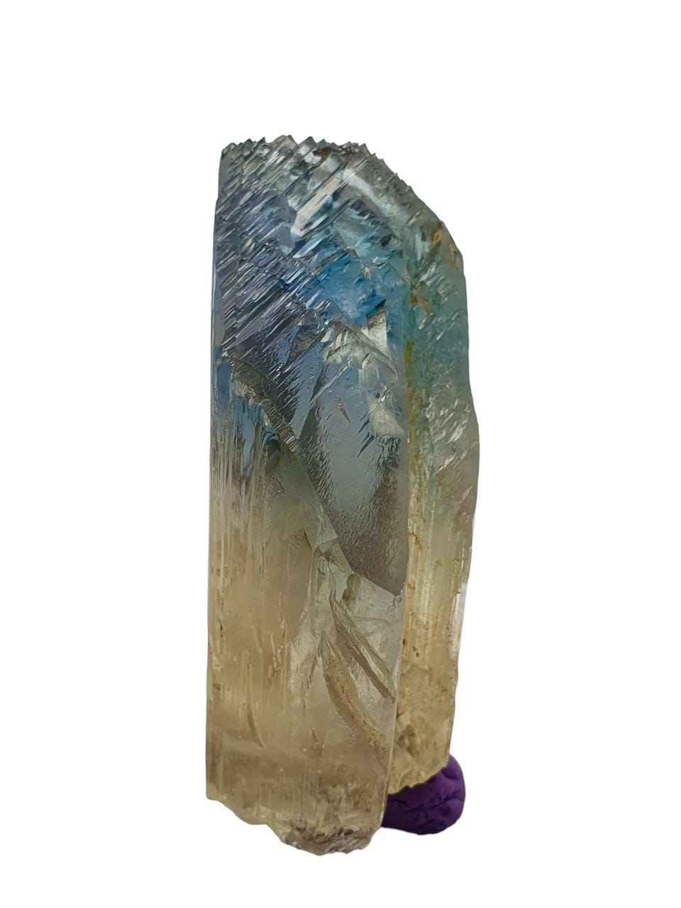 762 gram natural bi colour kunzite crystal from Afghanistan kunar mountains