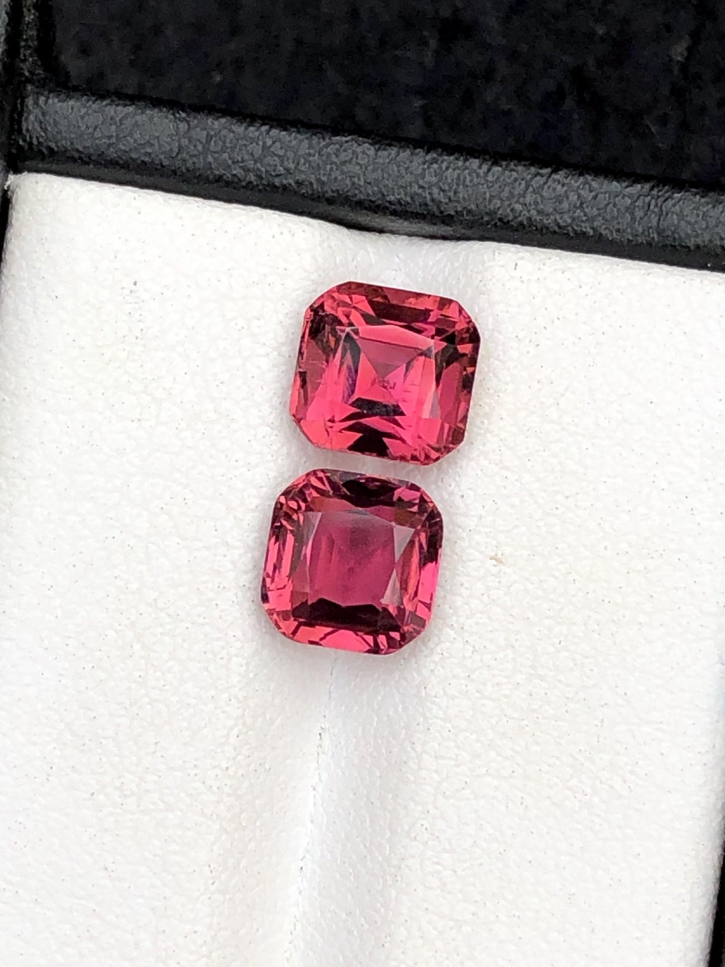 3.80 ct pomegranate colour tourmalines