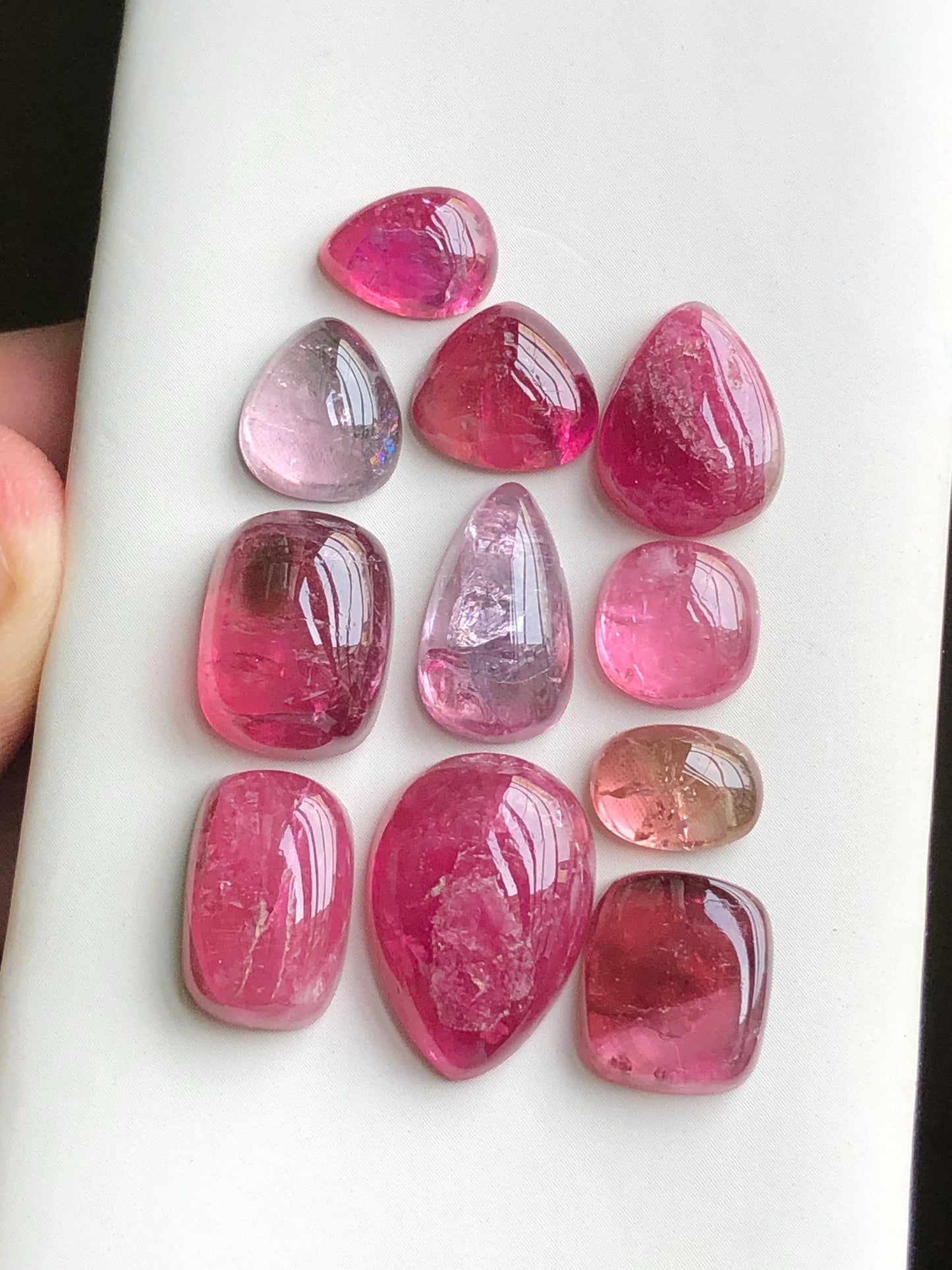 53.40 carats pink tourmaline cabochons lot origin Afghanistan kunar mines