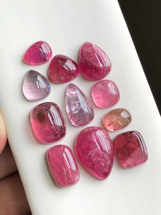 53.40 carats pink tourmaline cabochons lot origin Afghanistan kunar mines