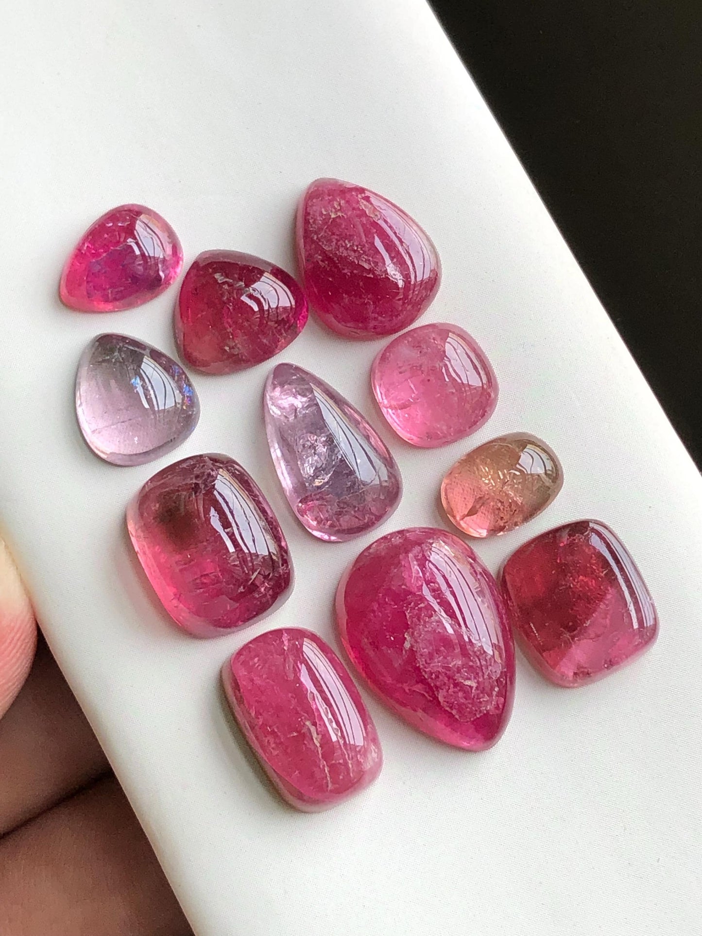 53.40 carats pink tourmaline cabochons lot origin Afghanistan kunar mines