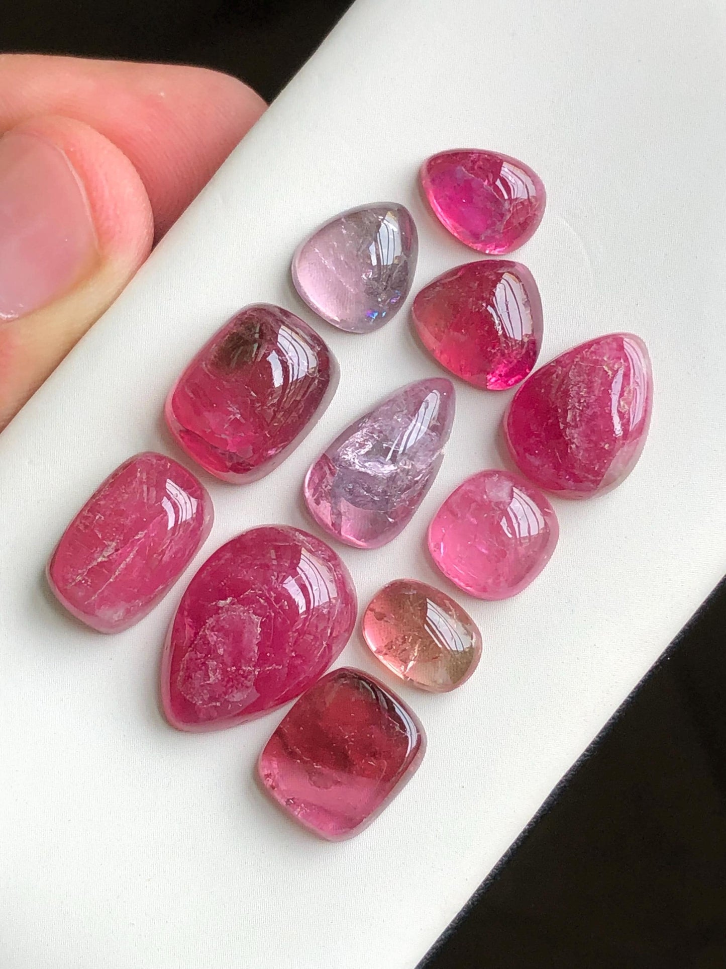 53.40 carats pink tourmaline cabochons lot origin Afghanistan kunar mines